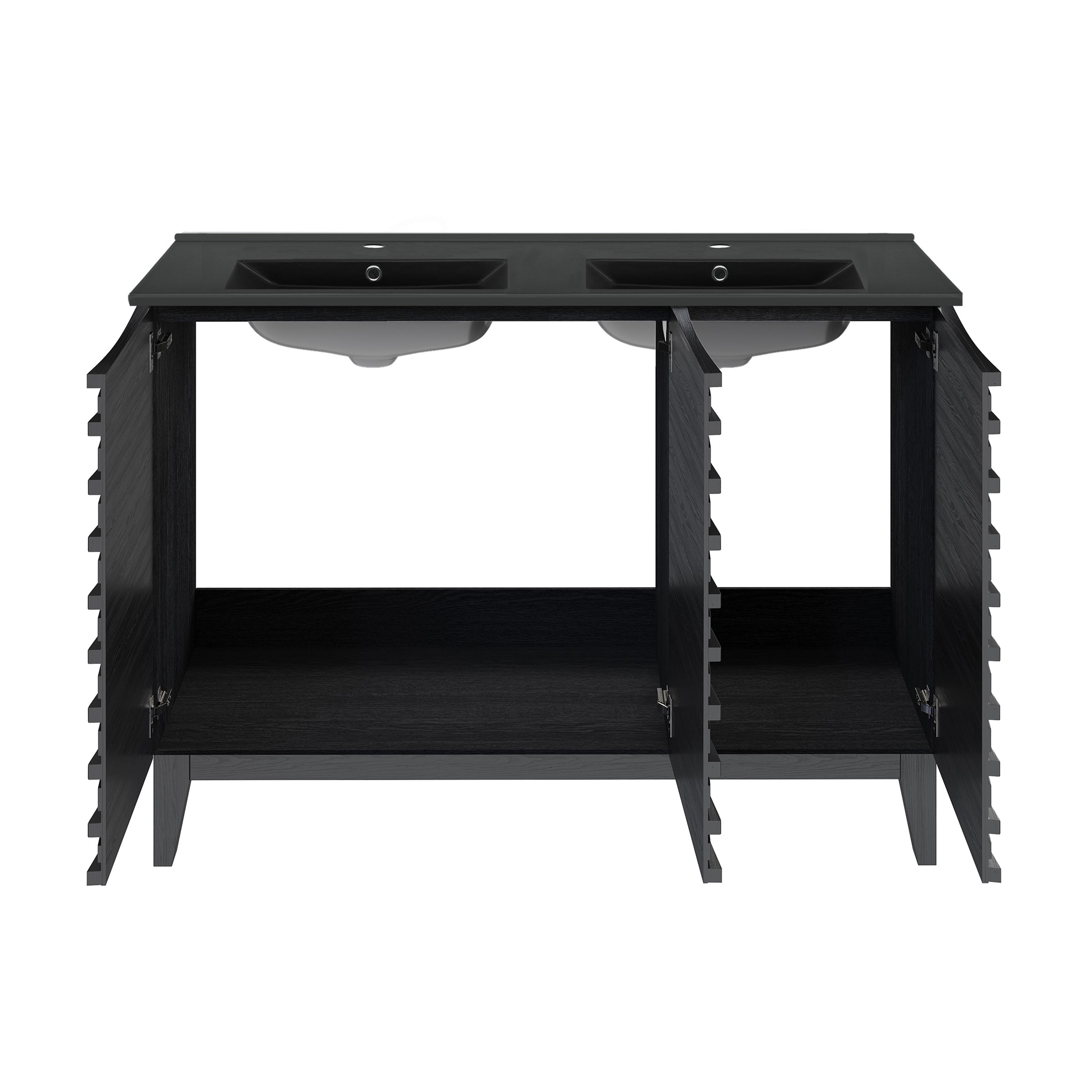 Black Oak / Matte Black / 1-Hole