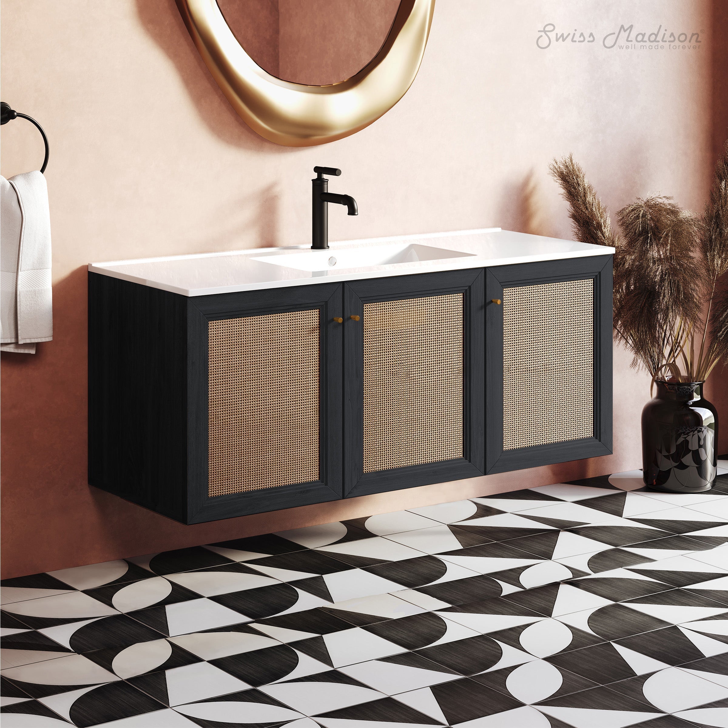 Black Oak / White / 1-Hole