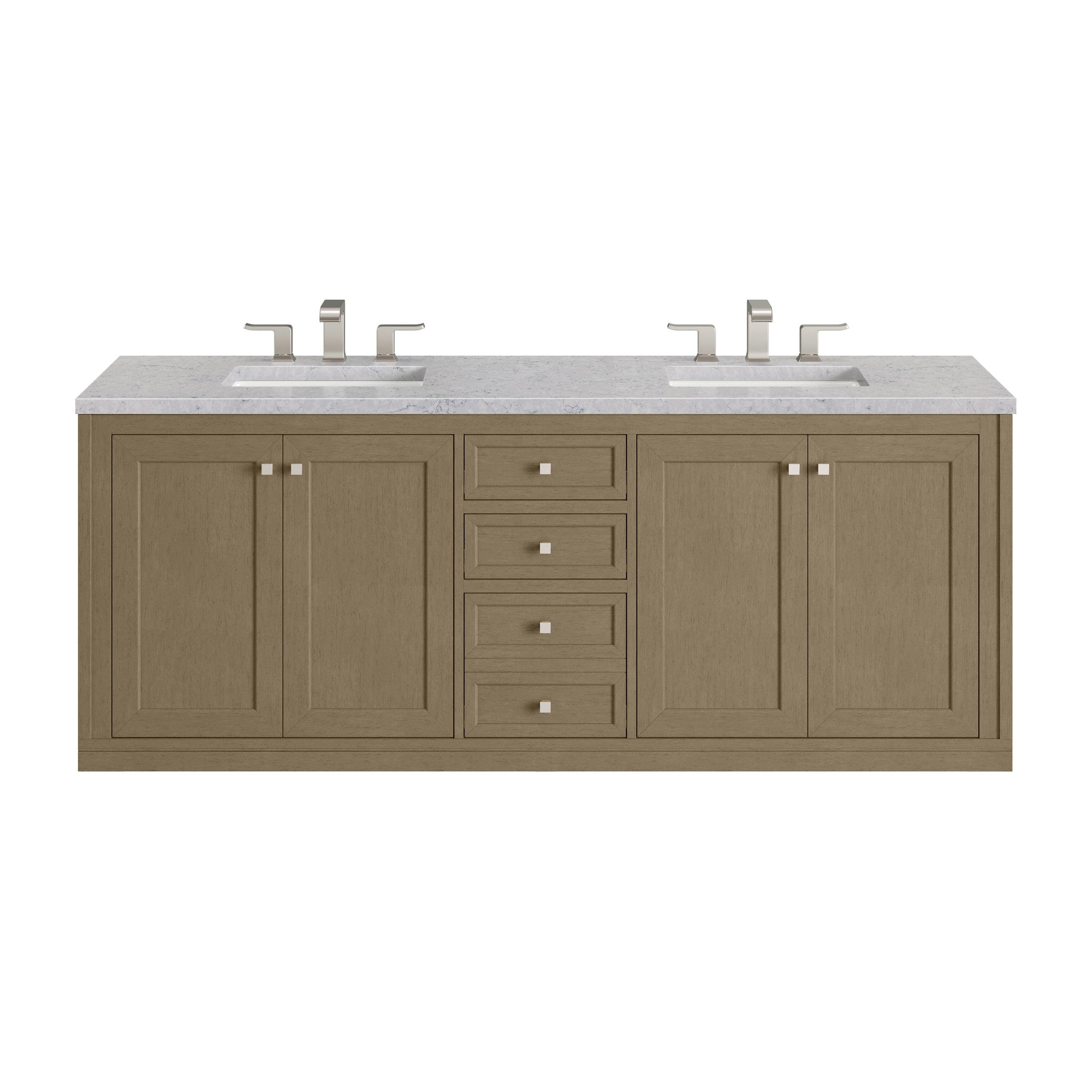Walnut Whisper / Eternal Jasmine Pearl - 3 Faucet Holes