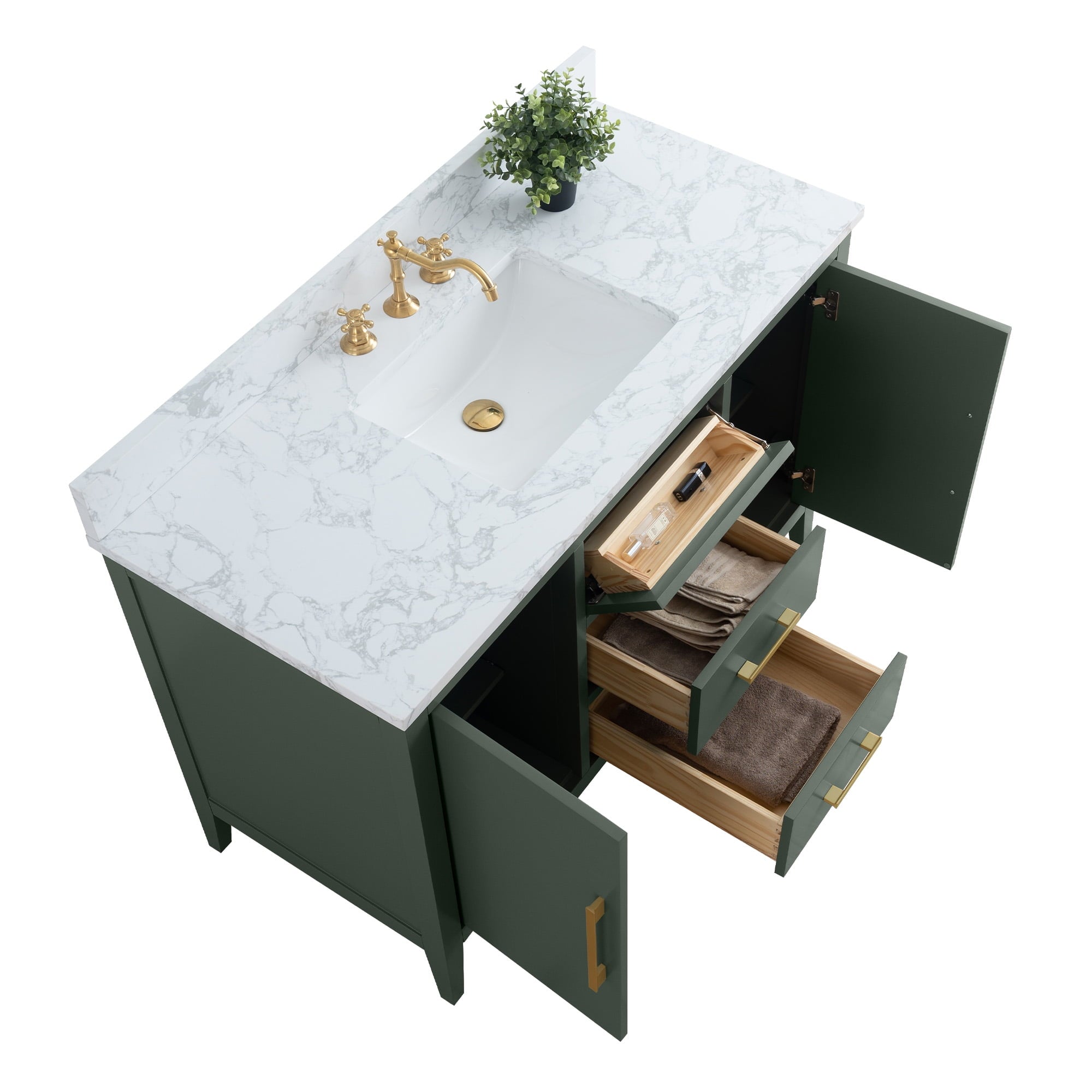 Vintage Green / Golden Brushed