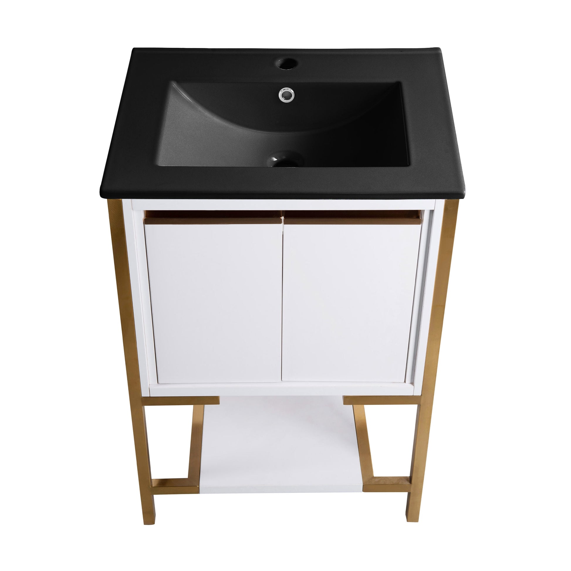White / Matte Black / 1-Hole