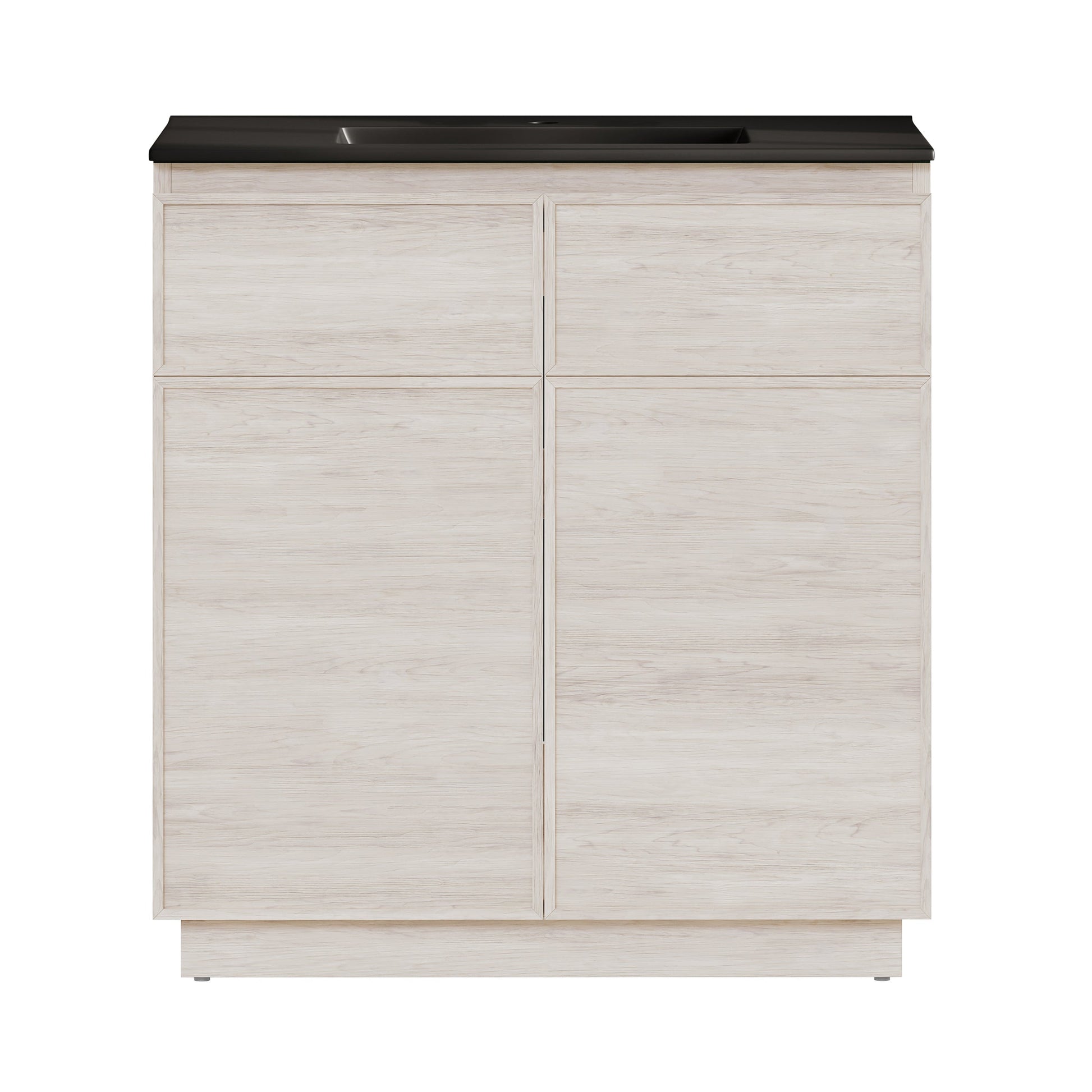 White Oak / Black / 1-Hole