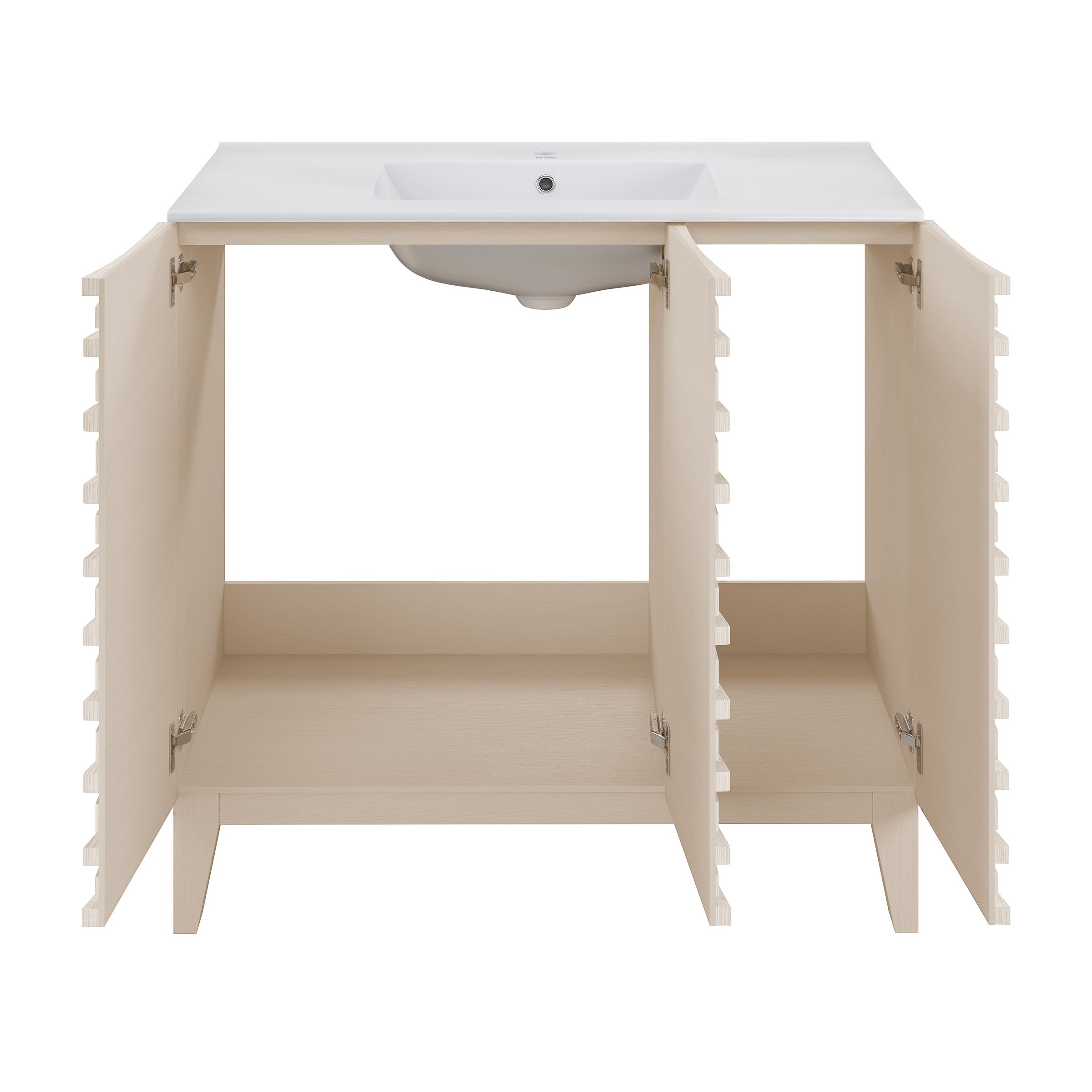 White Oak / White / 1-Hole