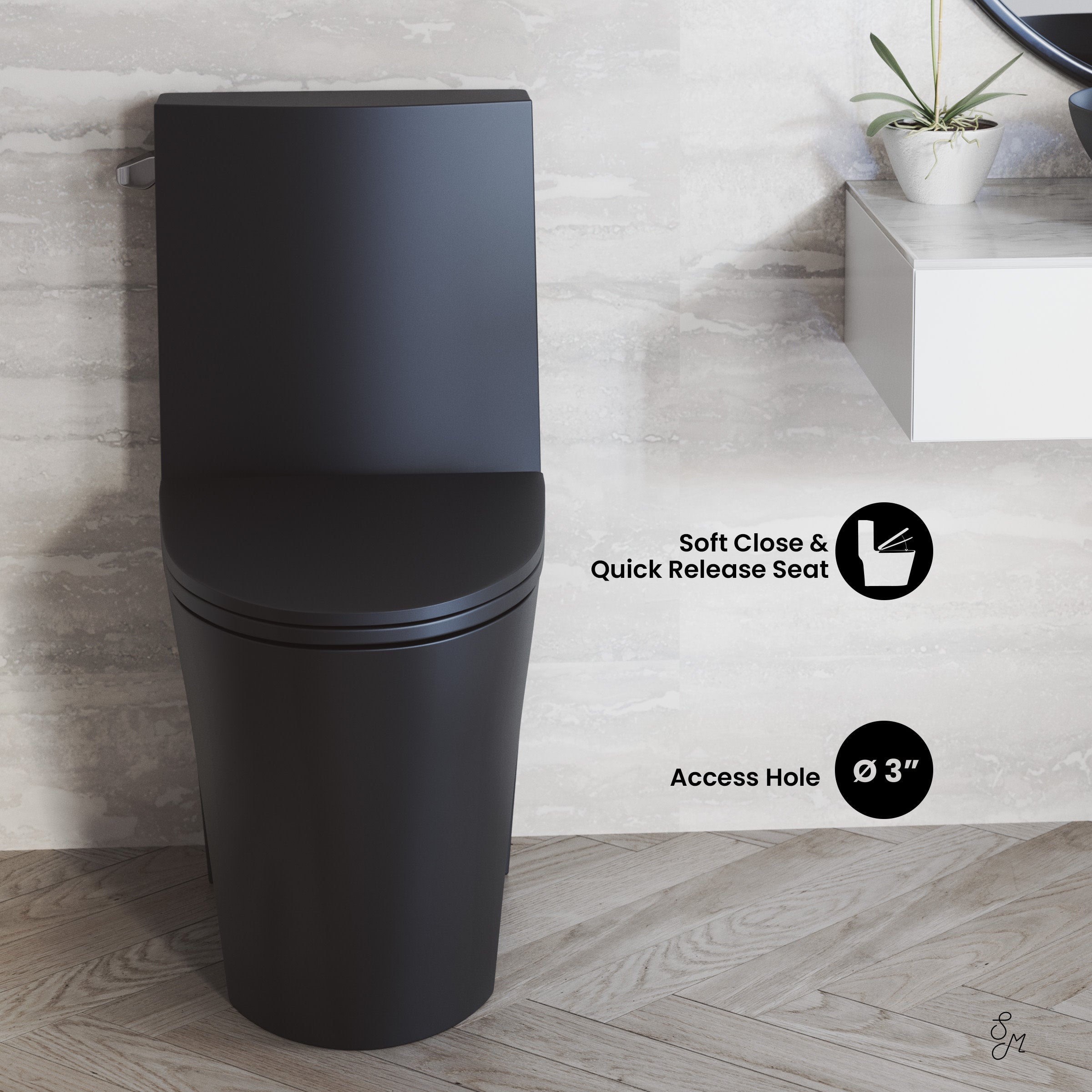 Matte Black / Single - Left