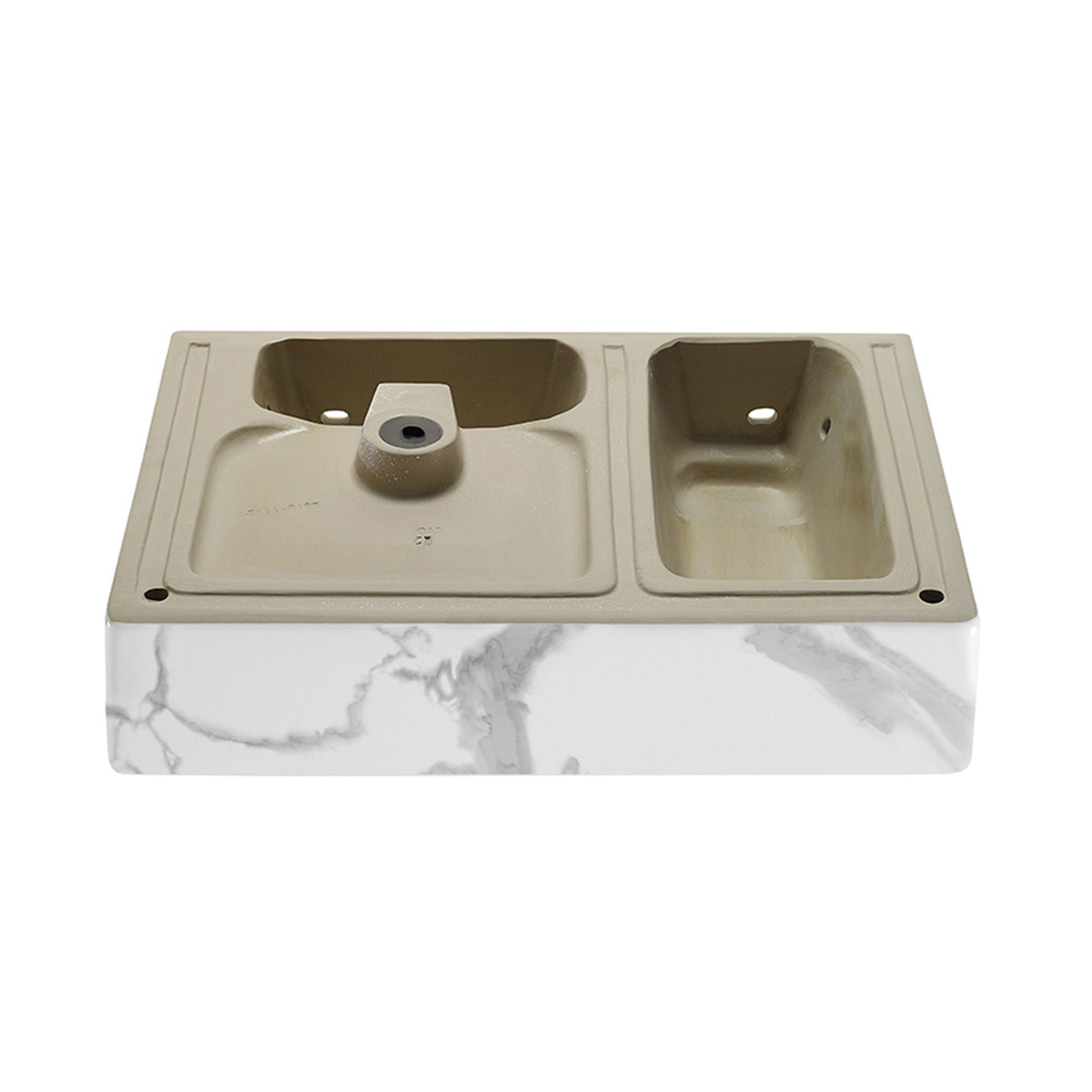 Marble White / 1-Hole / Right