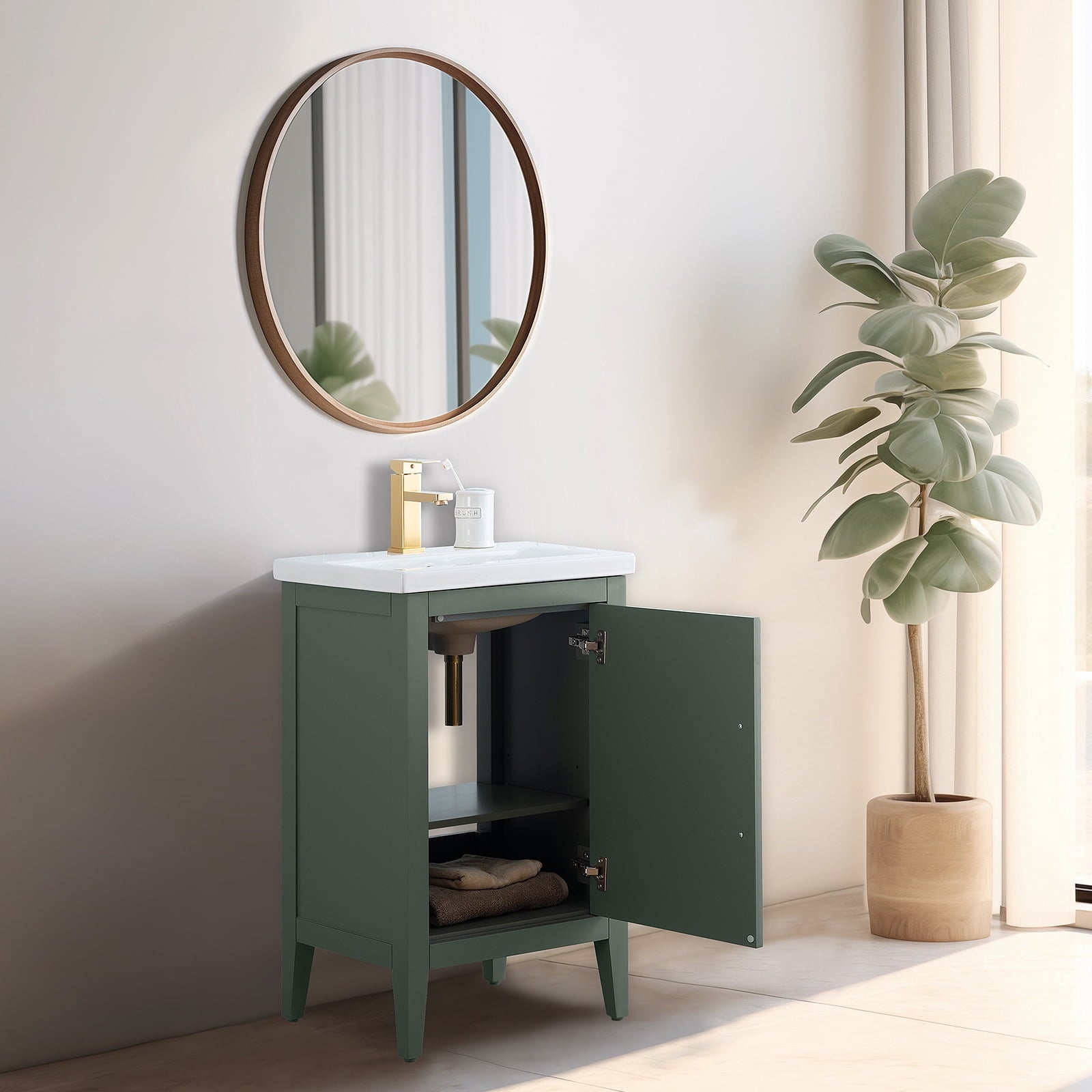 Vintage Green / Golden Brushed