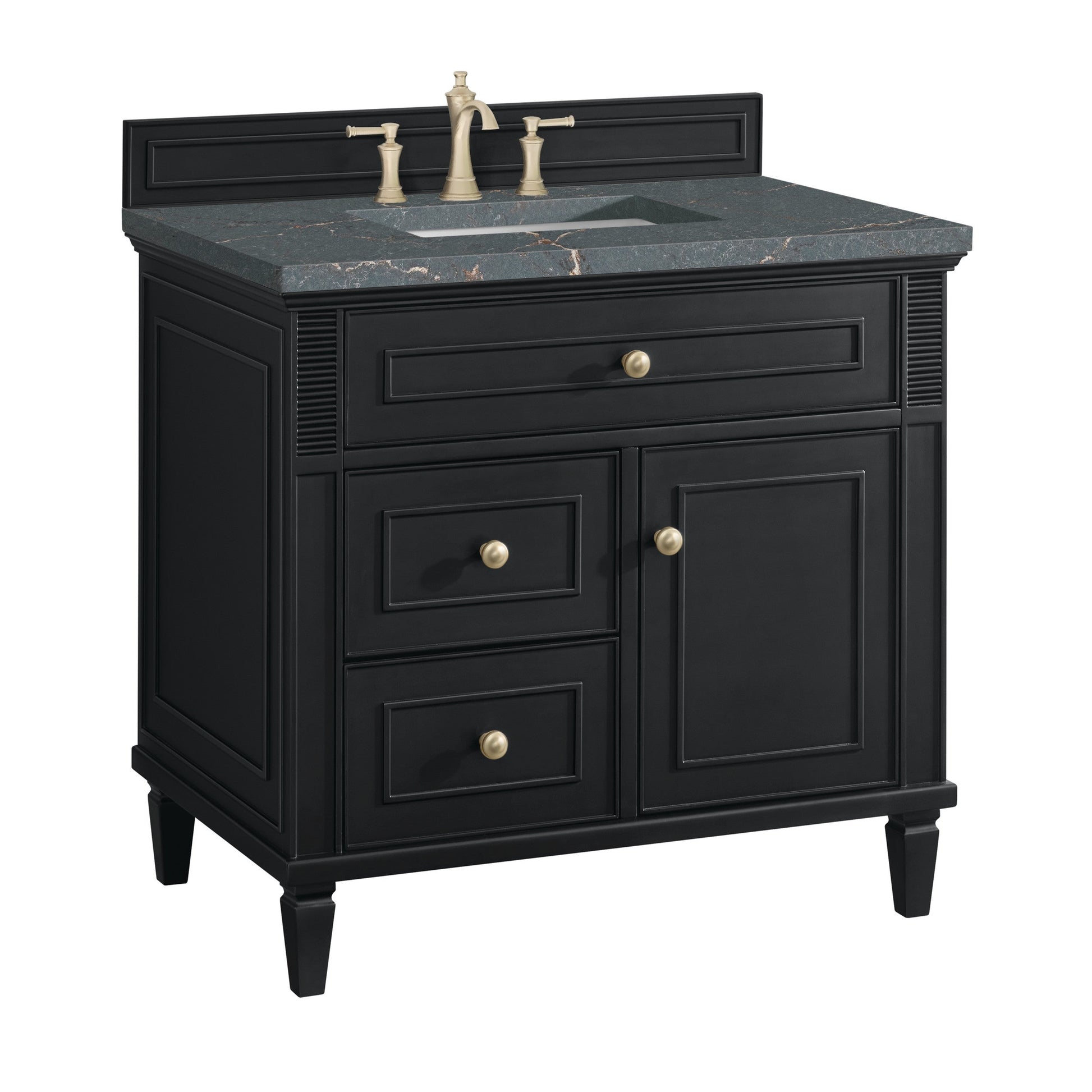 Black Onyx / Parisien Bleu - 3 Faucet Holes
