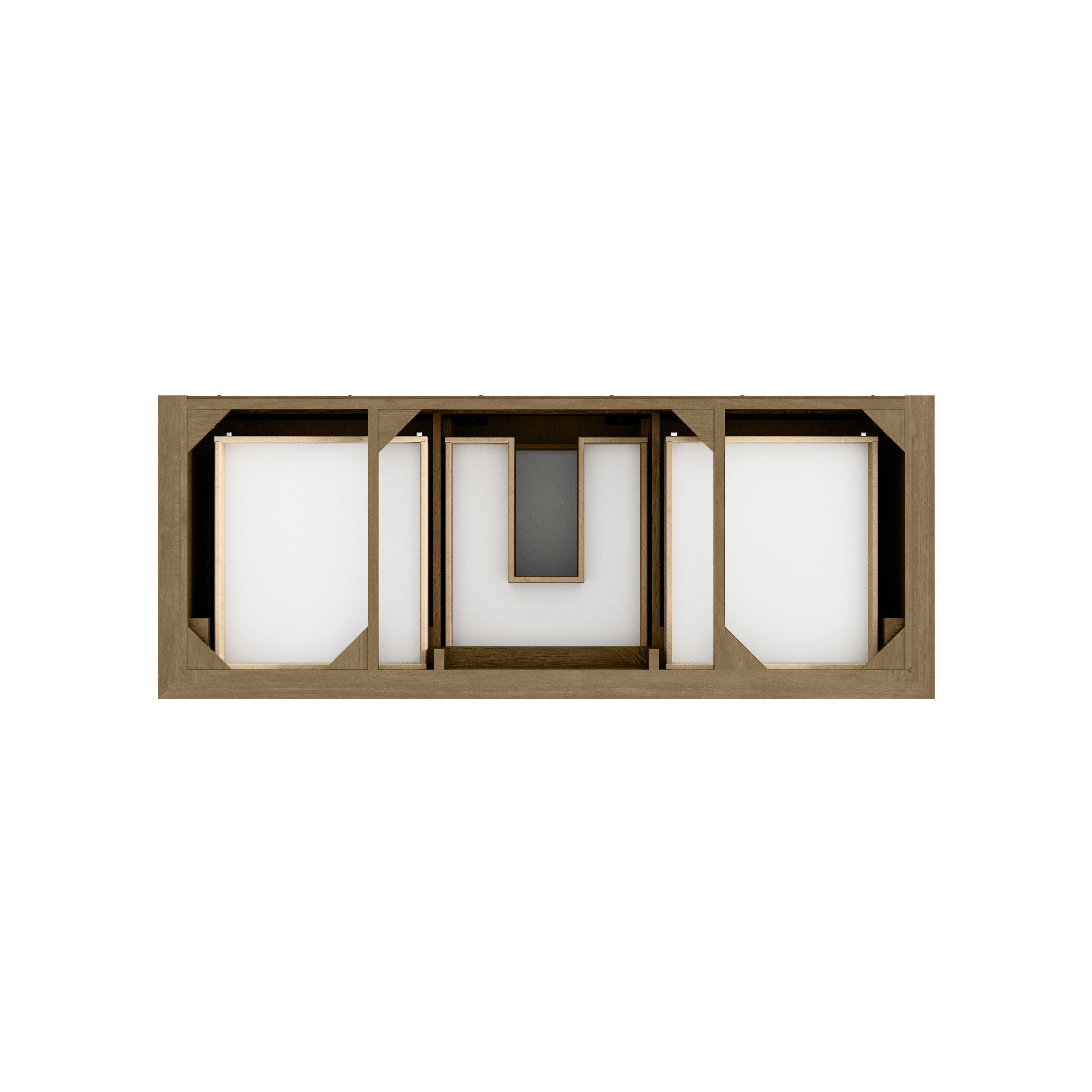 Honey Oak / No Countertop