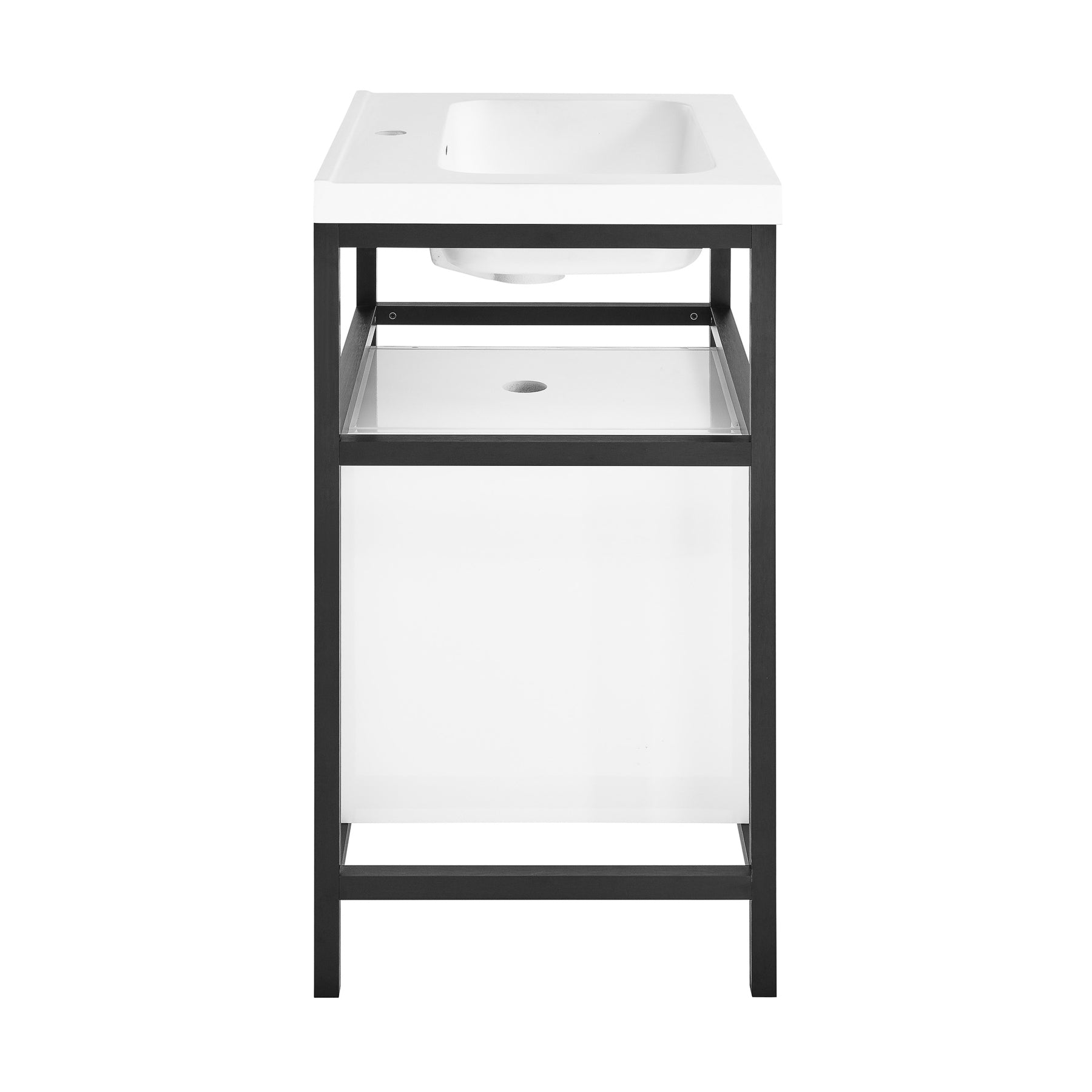 Glossy White / White / 1-Hole