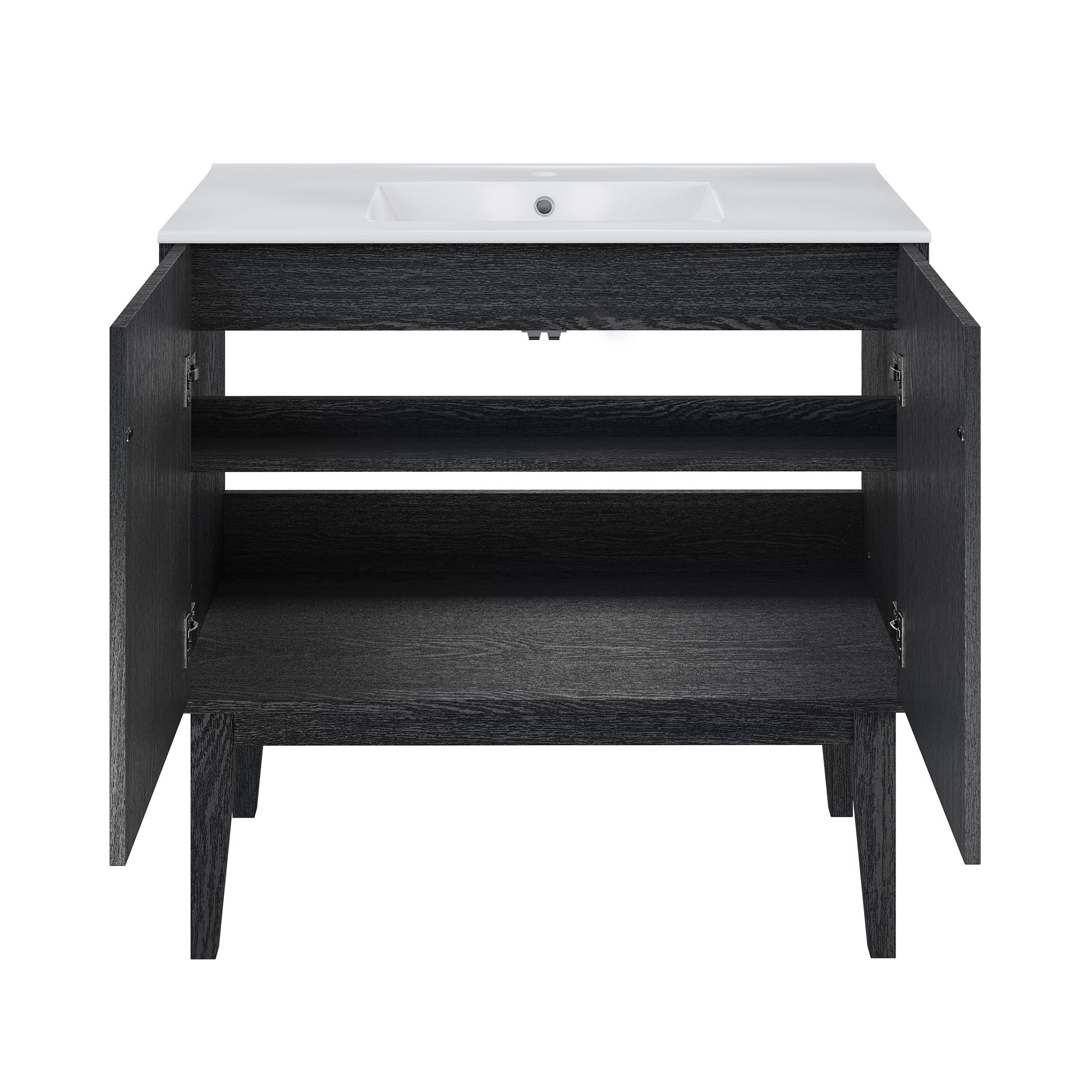 Black Oak / White / 1-Hole