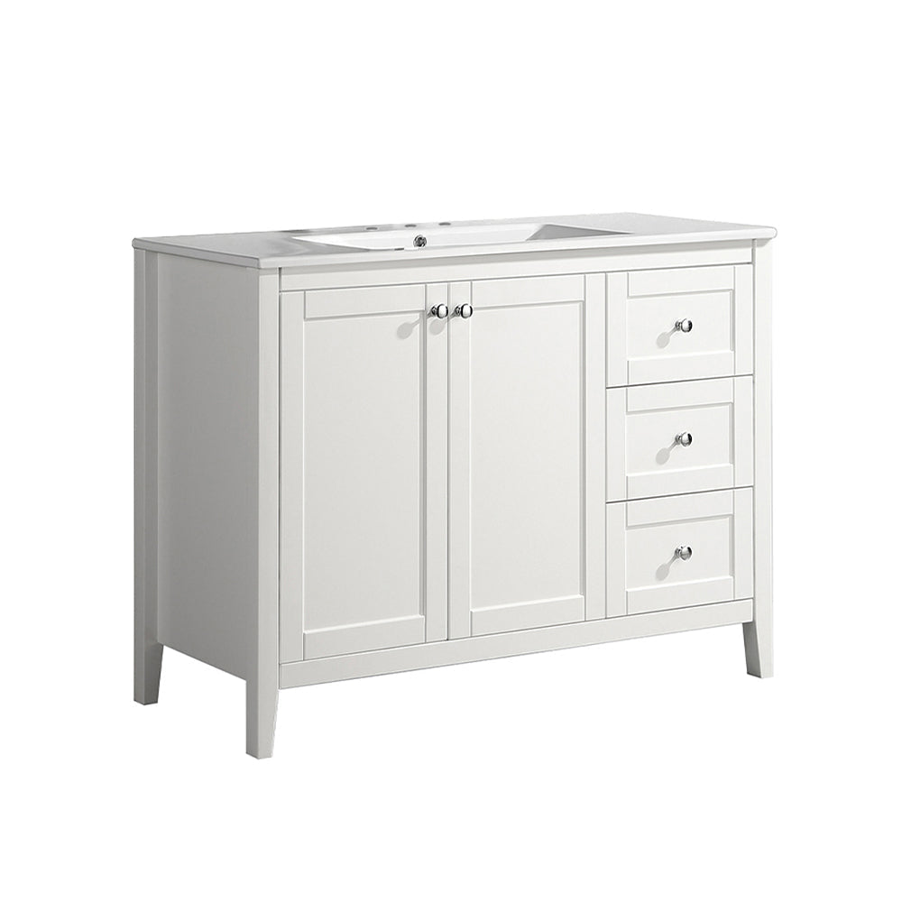 White / White / 3-Hole