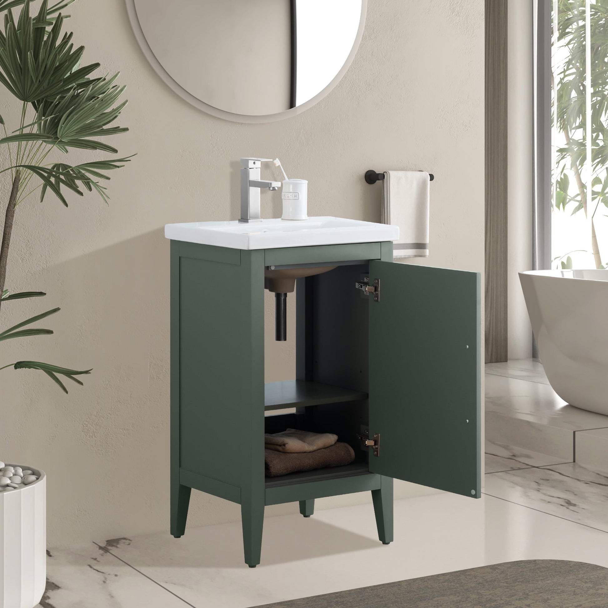 Vintage Green / Brushed Nickel