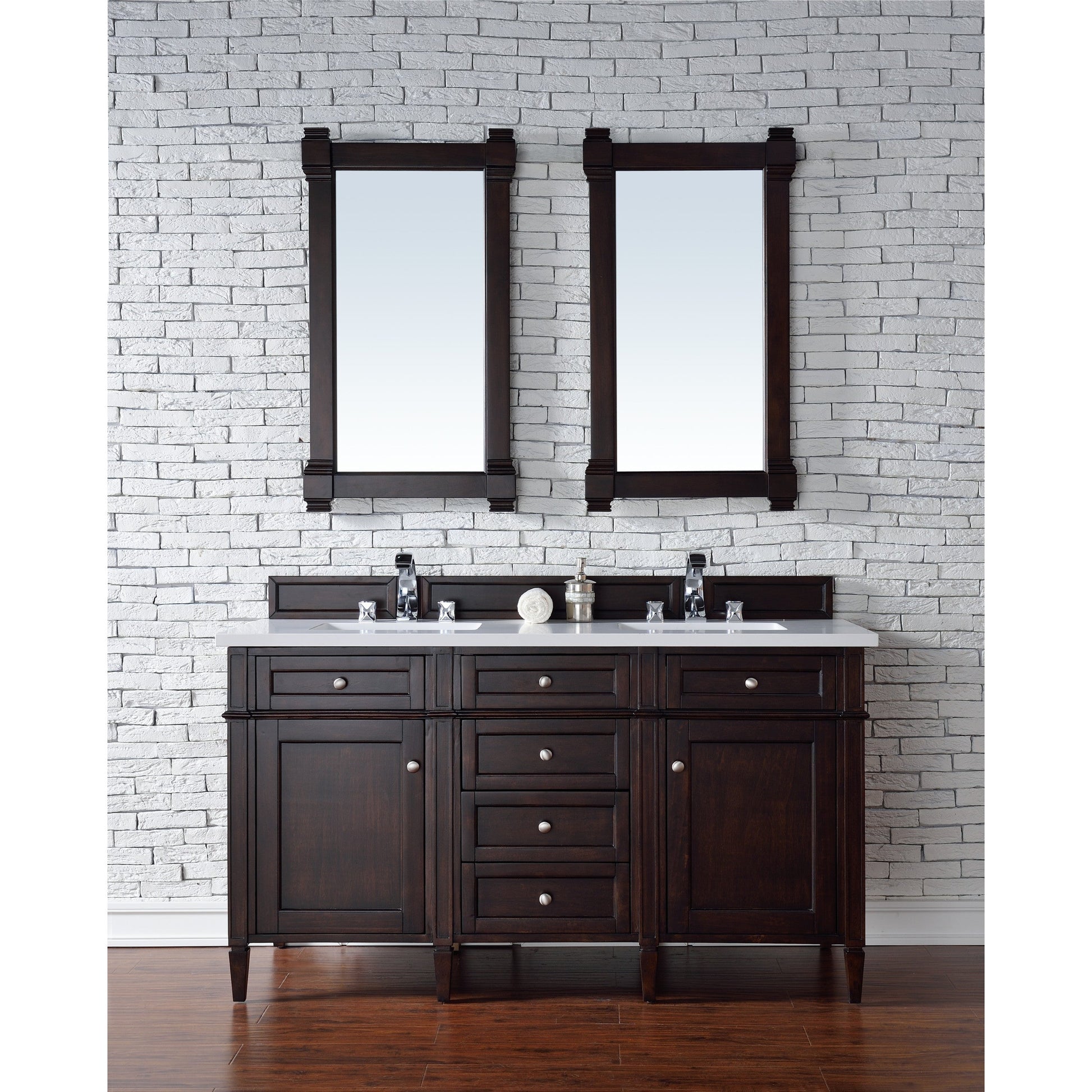 Burnished Mahogany / White Zeus - 3 Faucet Holes
