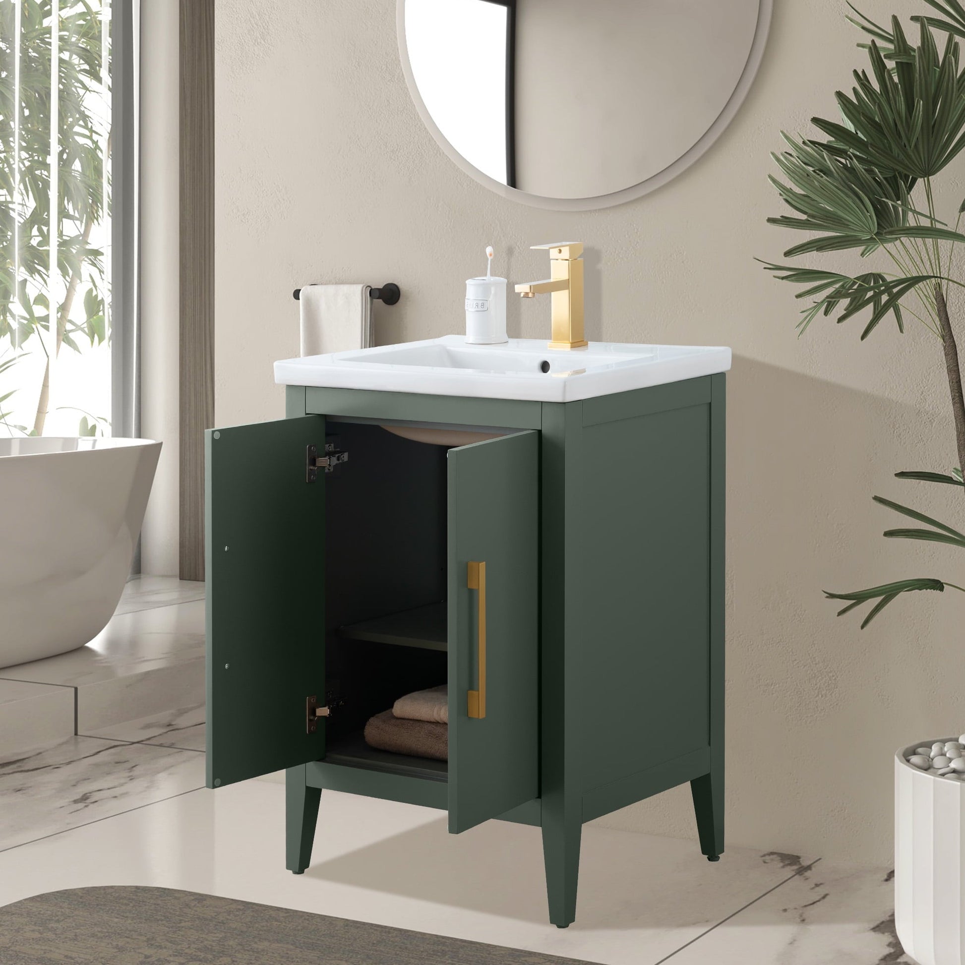 Vintage Green / Golden Brushed