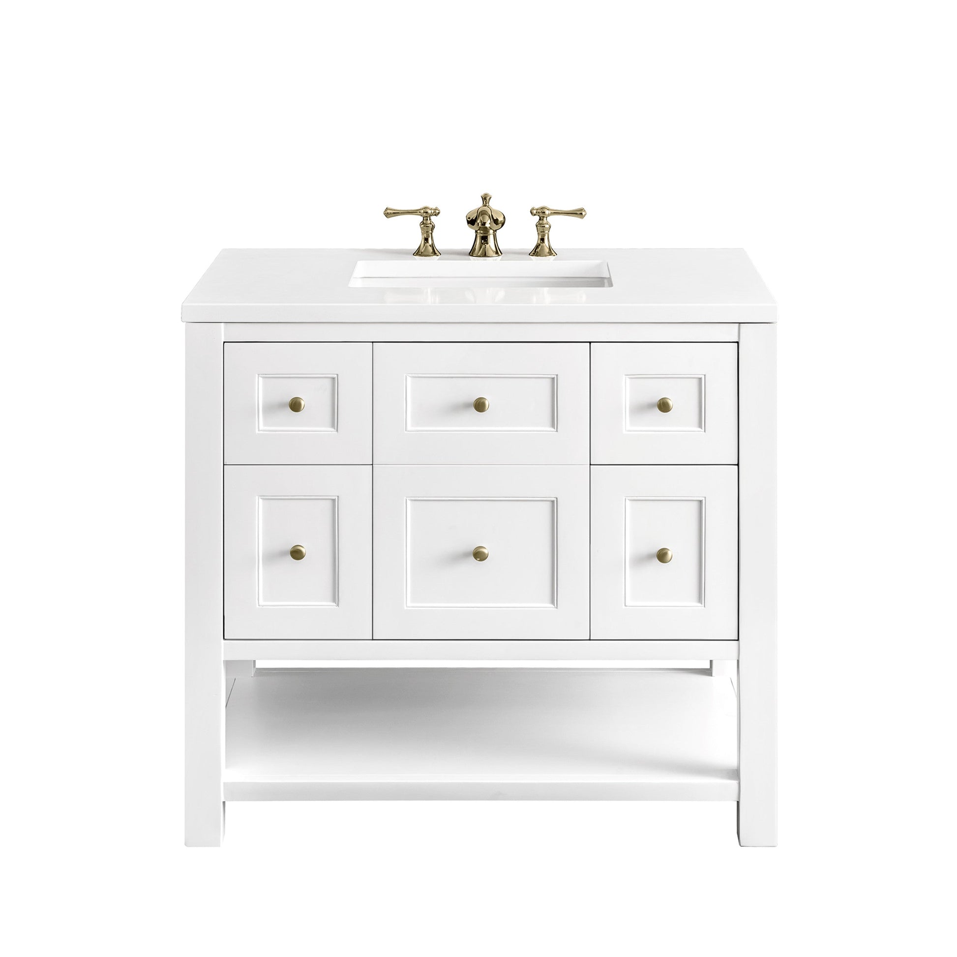 Bright White / White Zeus - 3 Faucet Holes