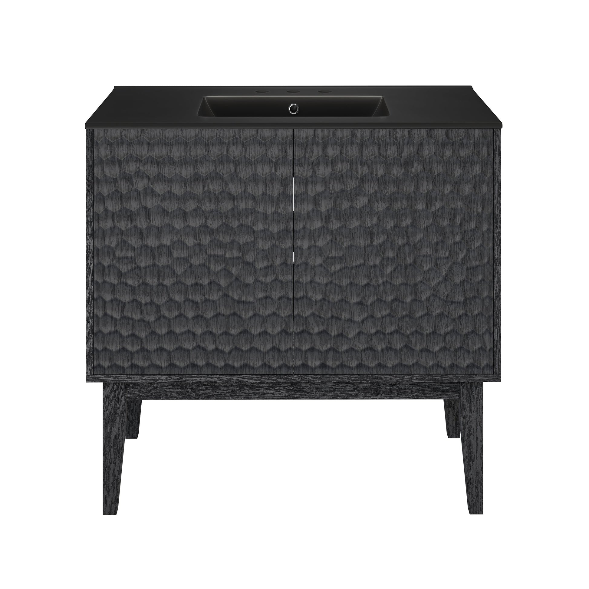 Black Oak / Matte Black / 3-Hole