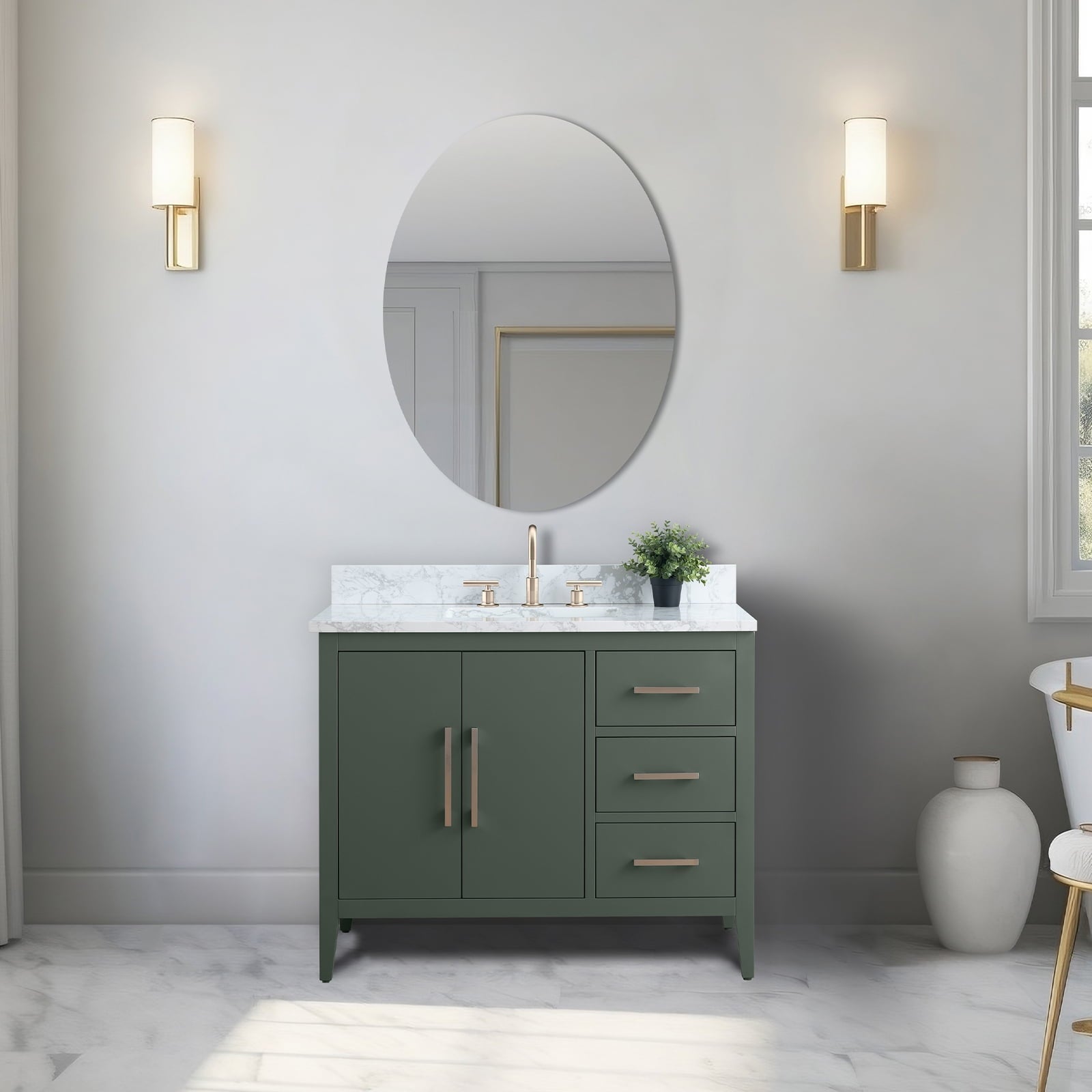 Vintage Green / Brushed Nickel