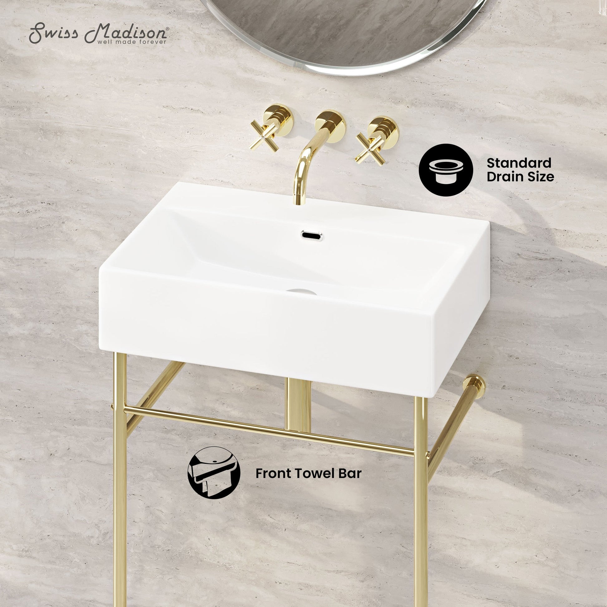 Glossy Gold / White