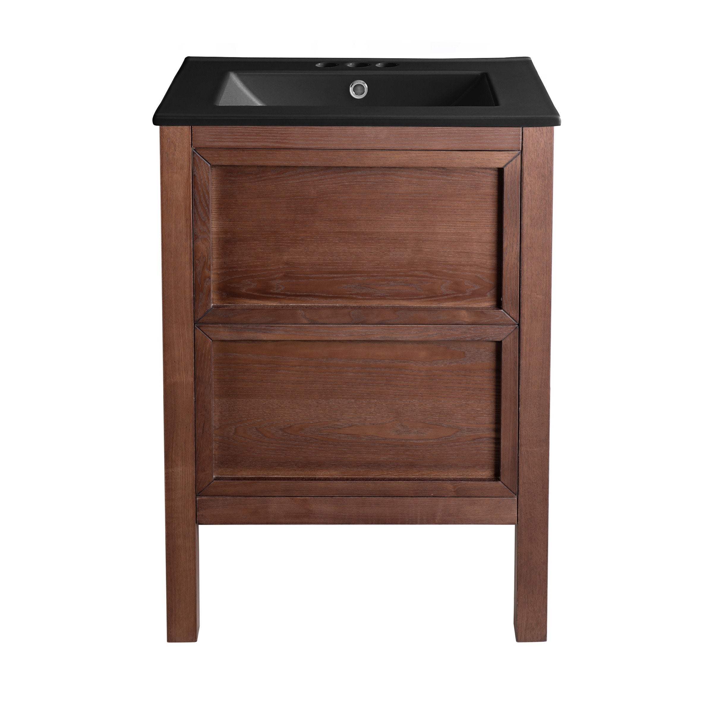 Brown Walnut / Matte Black / 3-Hole