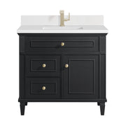 Black Onyx / White Zeus - 1 Faucet Hole