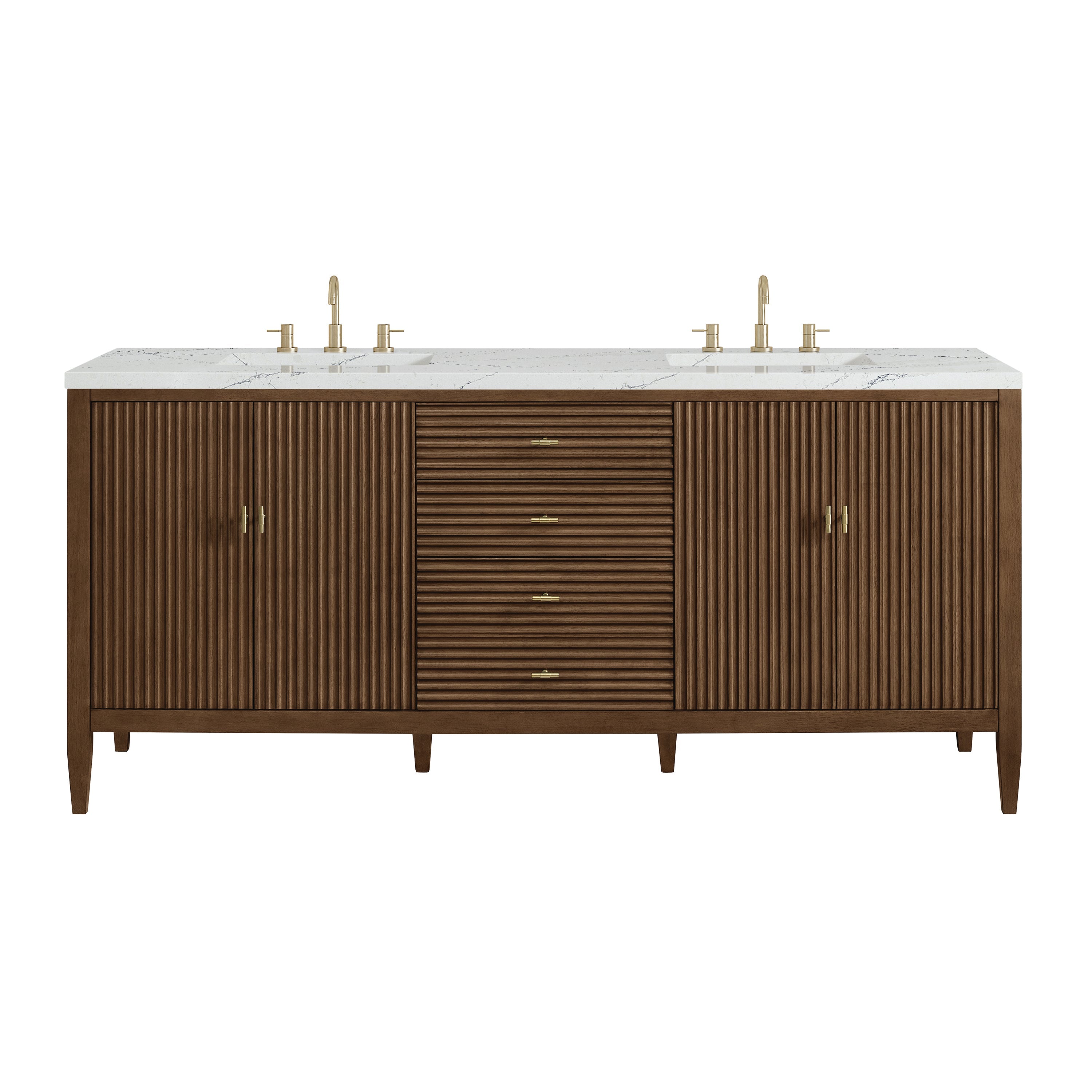 Mid-Century Walnut / Ethereal Noctis - 3 Faucet Holes