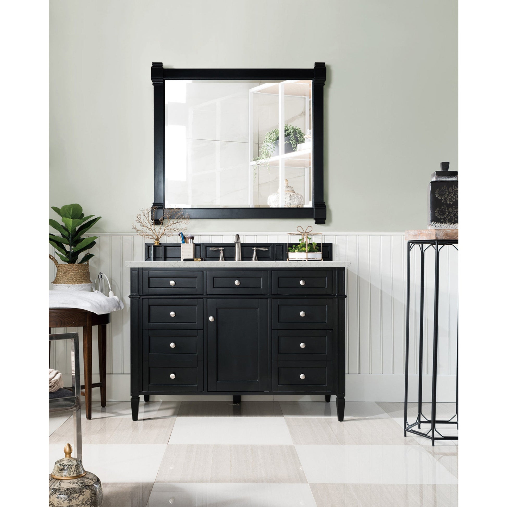 Black Onyx / Eternal Jasmine Pearl - 3 Faucet Holes