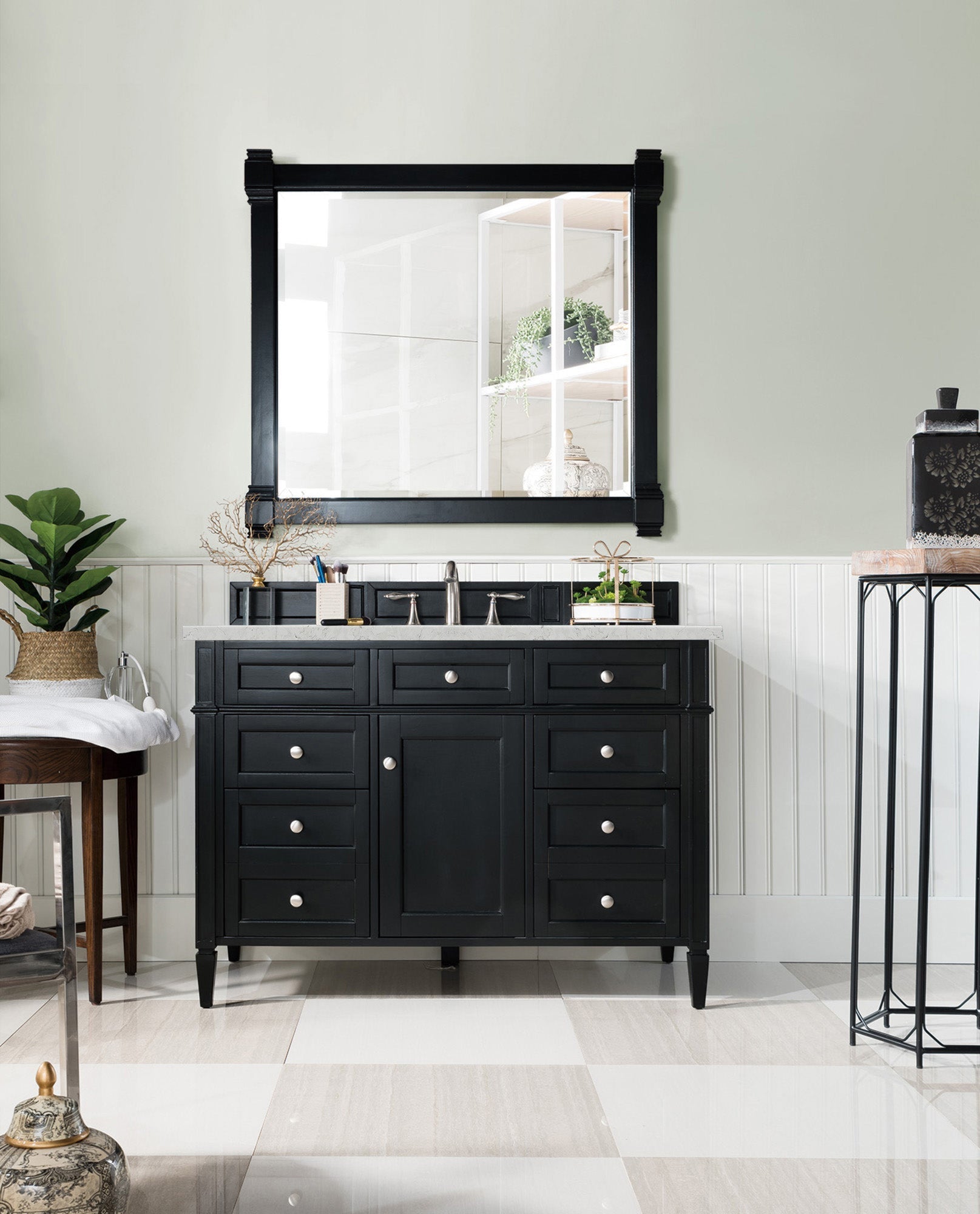 Black Onyx / Eternal Marfil - 3 Faucet Holes