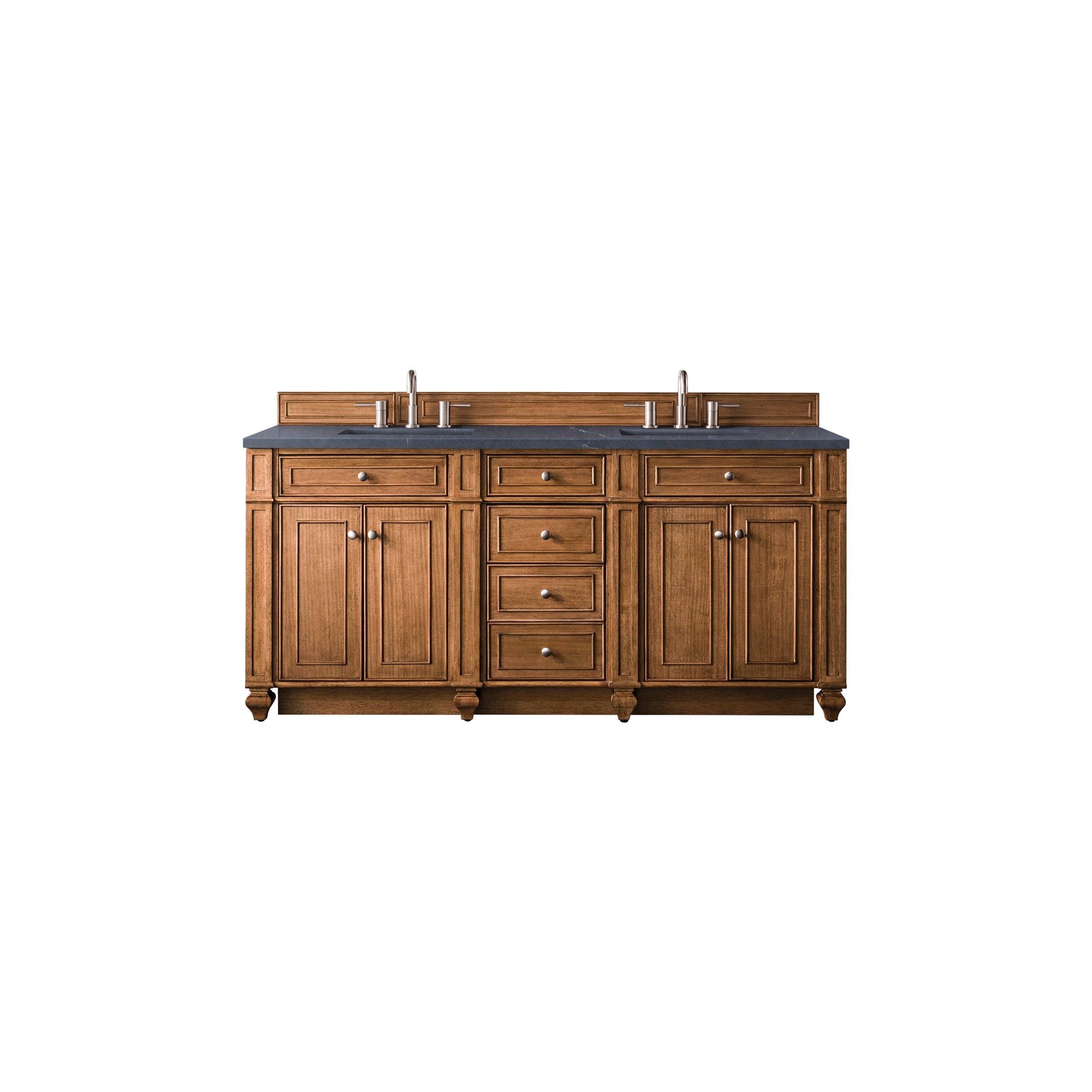Saddle Brown / Charcoal Soapstone - 3 Faucet Holes