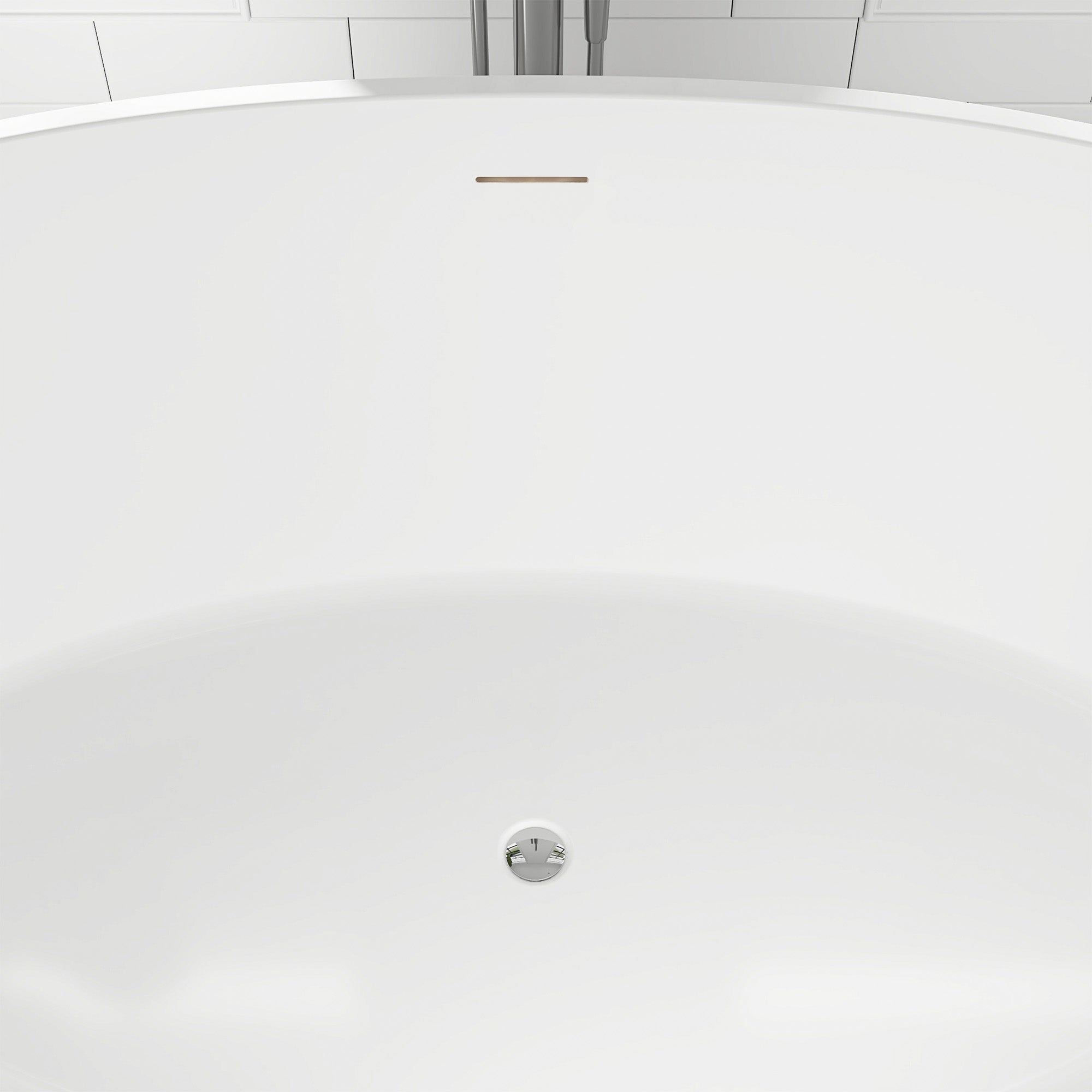 White / Integrated Overflow