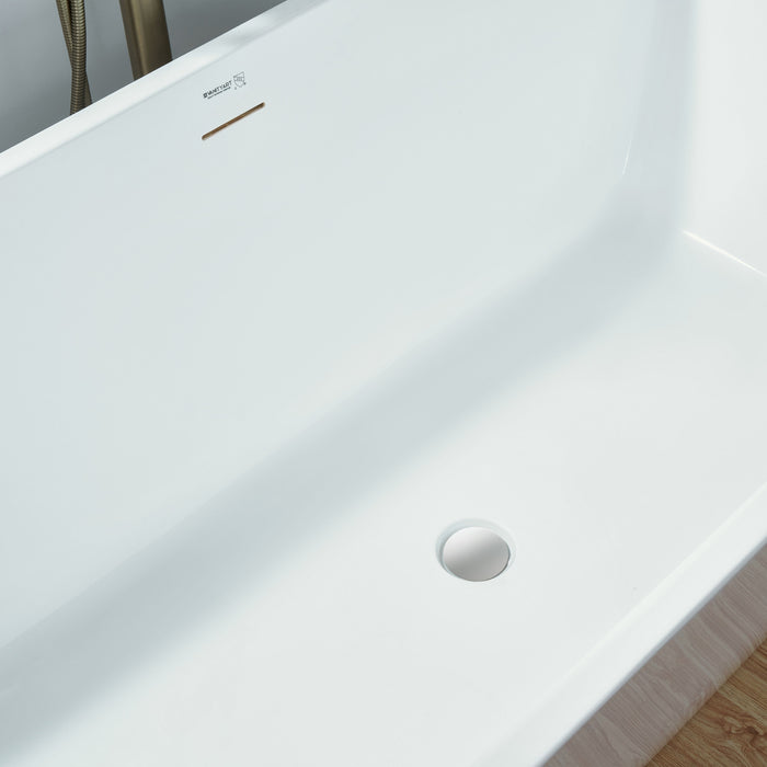 White / Integrated Overflow