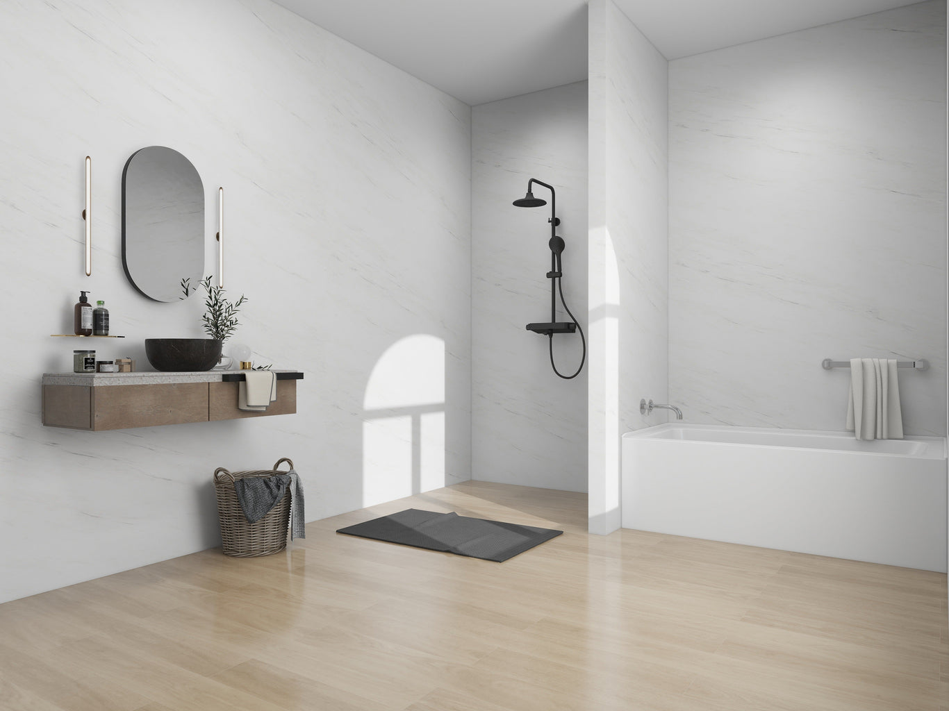 White / Polished Chrome / Left Drain