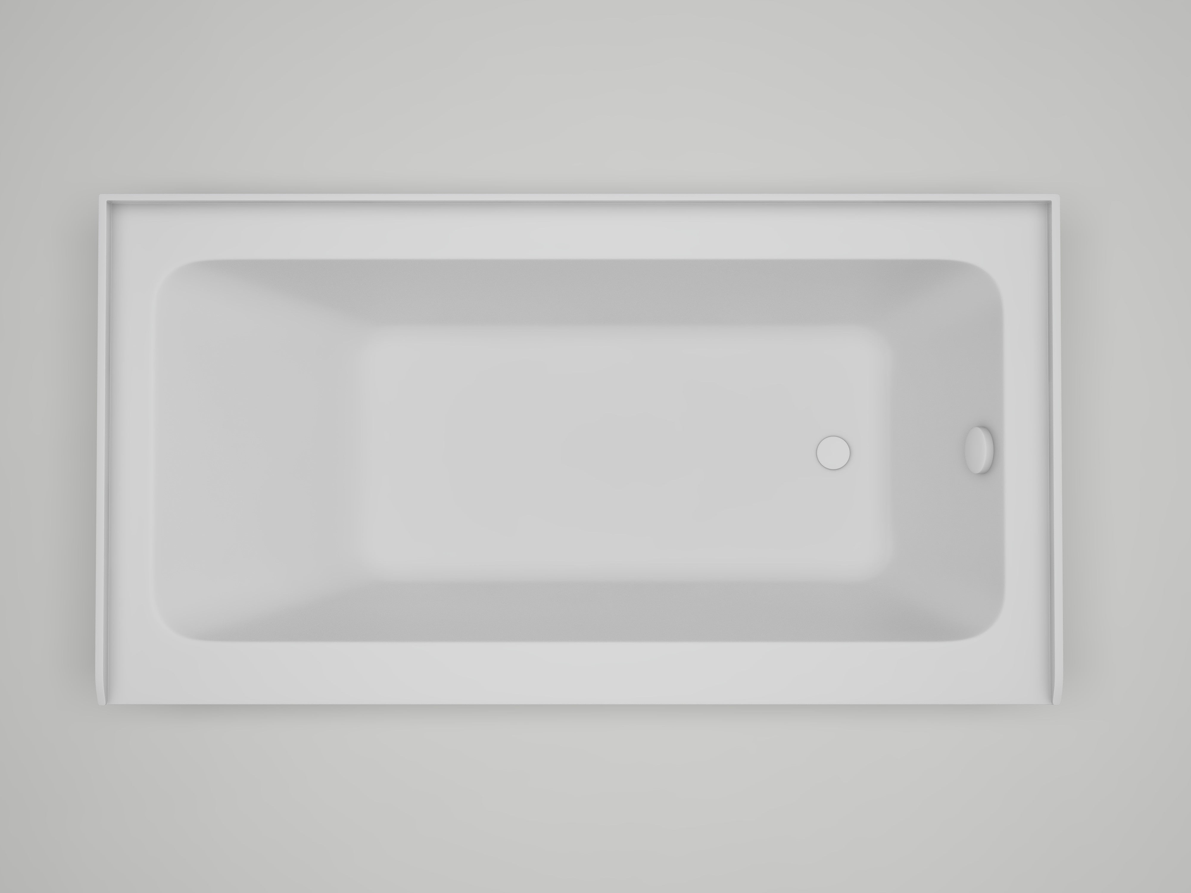 Pure White / Right Drain