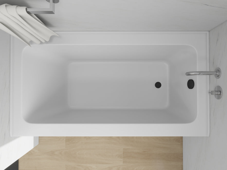 White / Matte Black / Right Drain