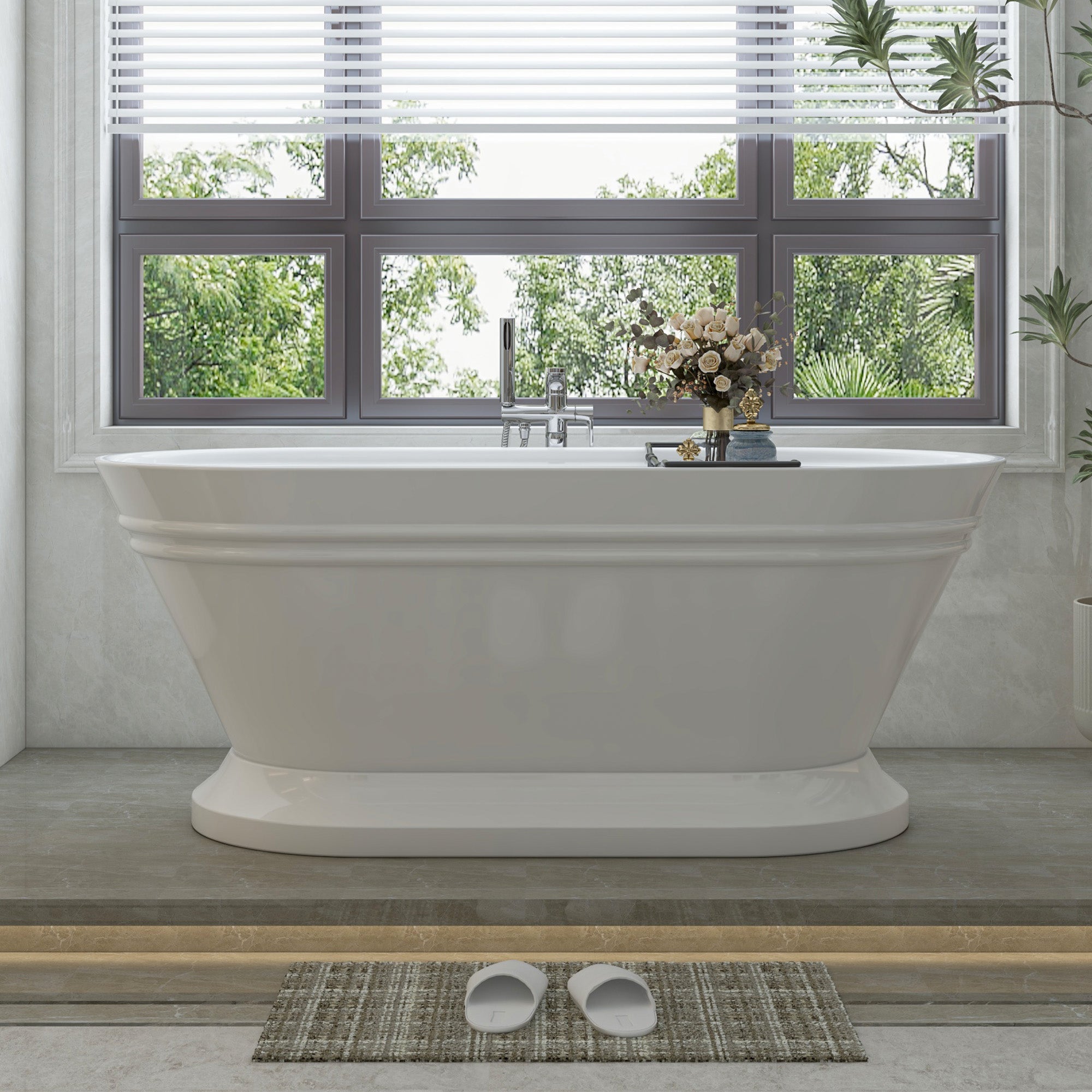 White / Brushed Nickel
