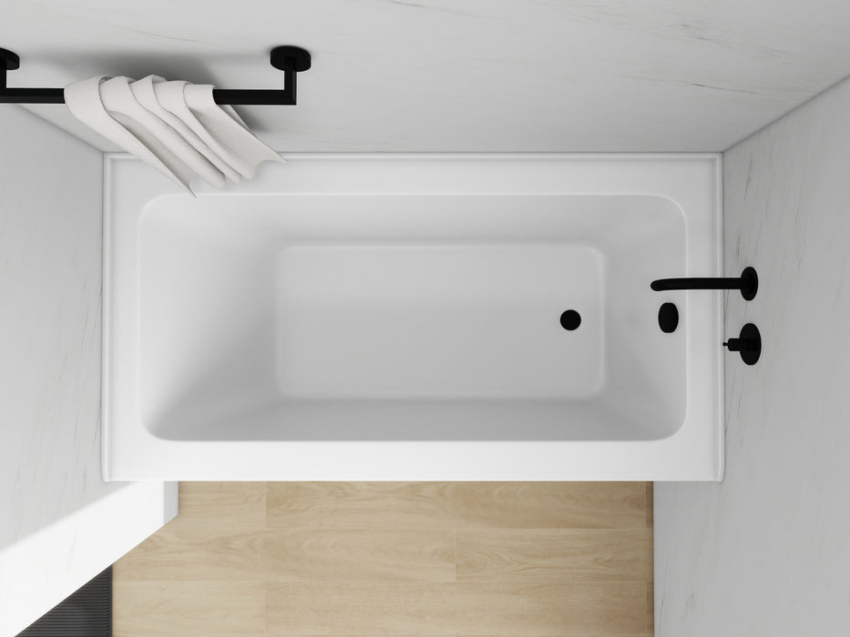 White / Matte Black / Right Drain