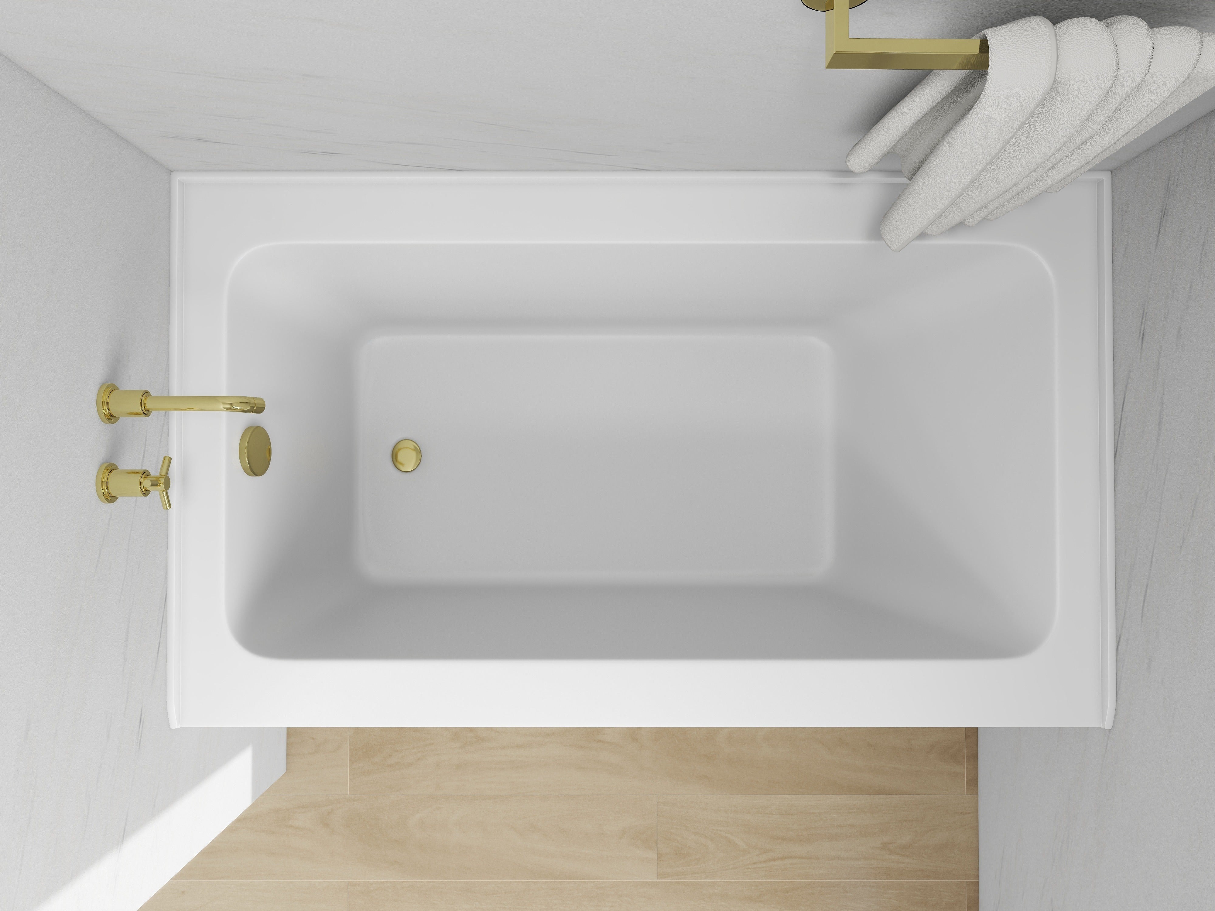 White / Titanium Gold / Left Drain