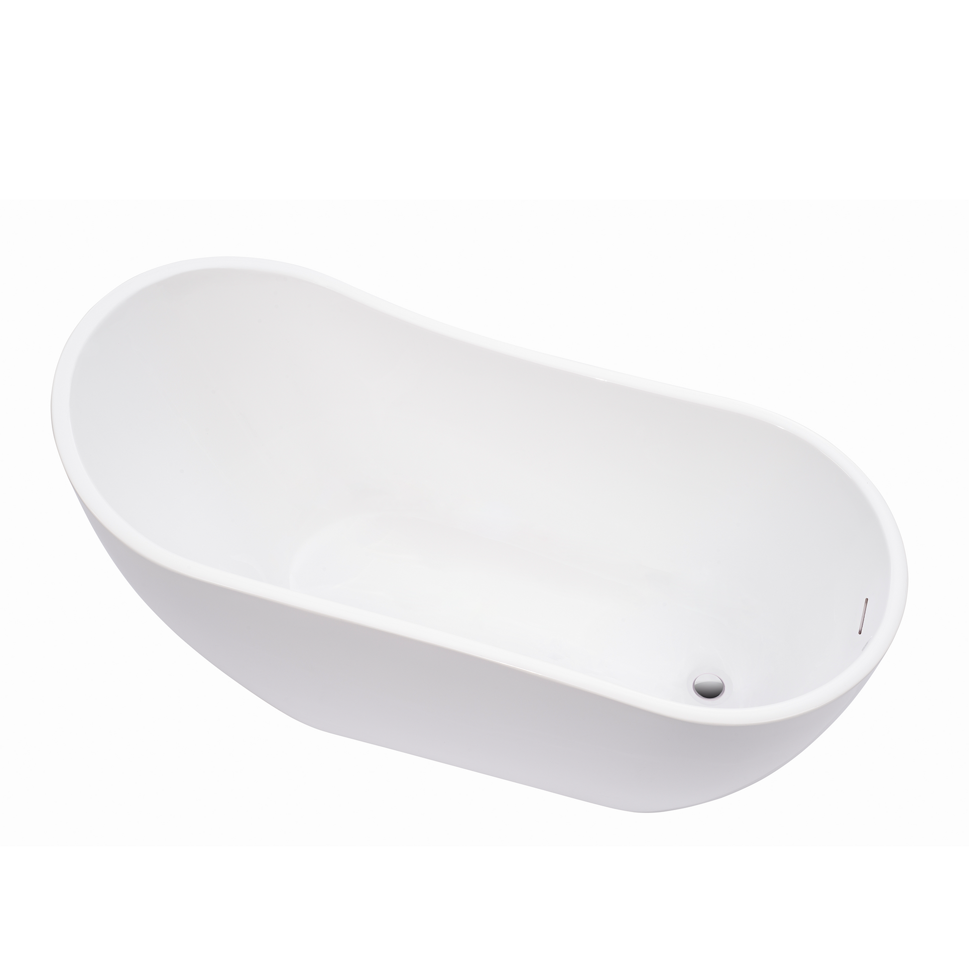 White / Integrated Overflow