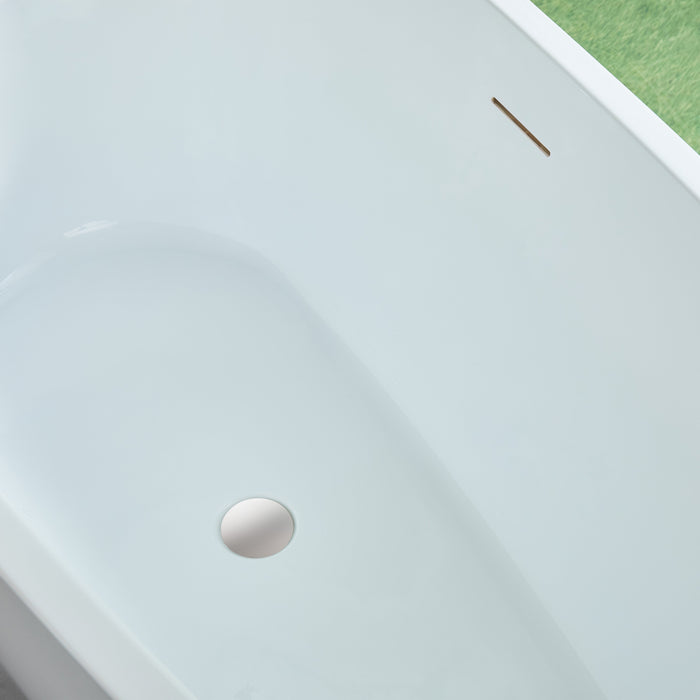 White / Integrated Overflow