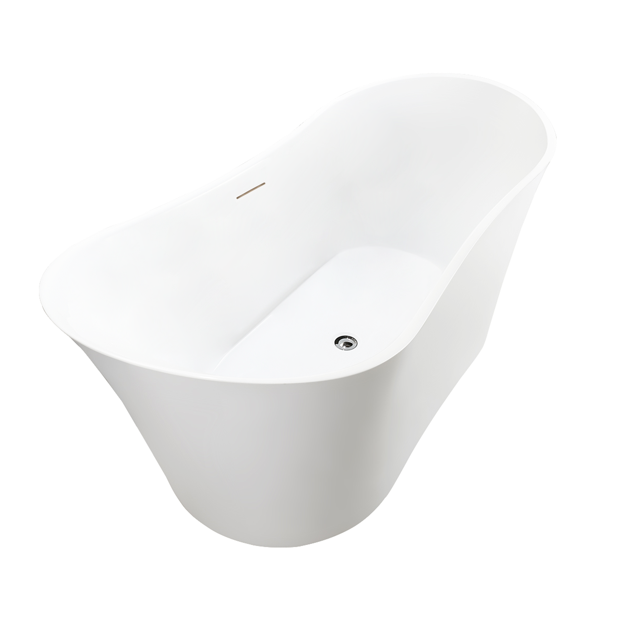 White / Integrated Overflow