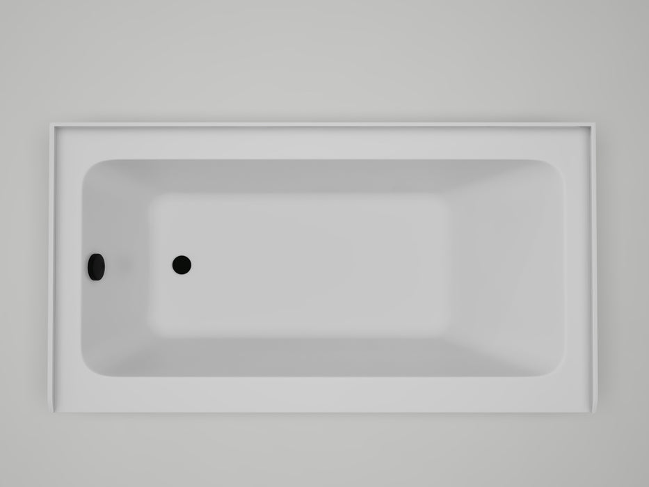 White / Matte Black / Left Drain