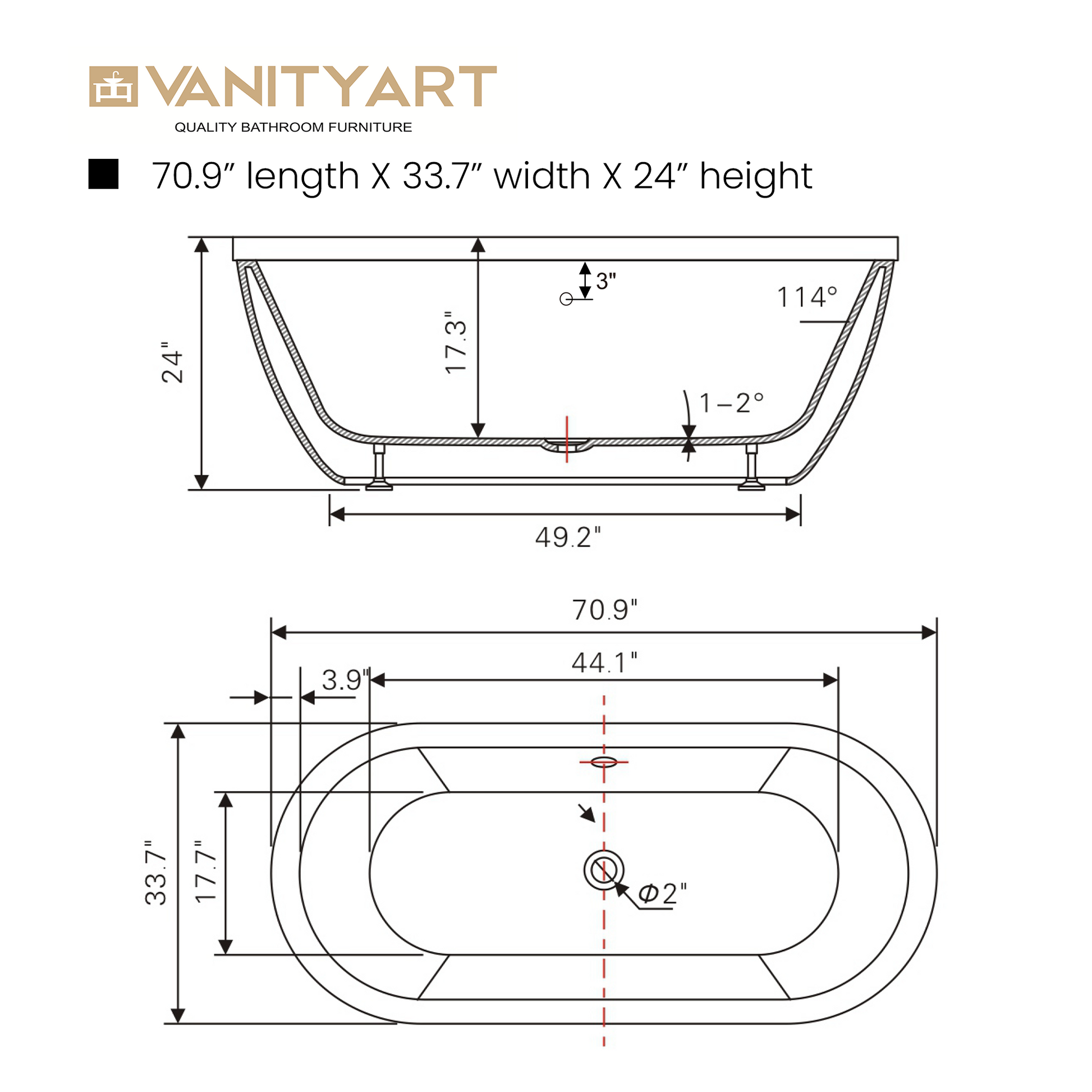 White / Polished Chrome