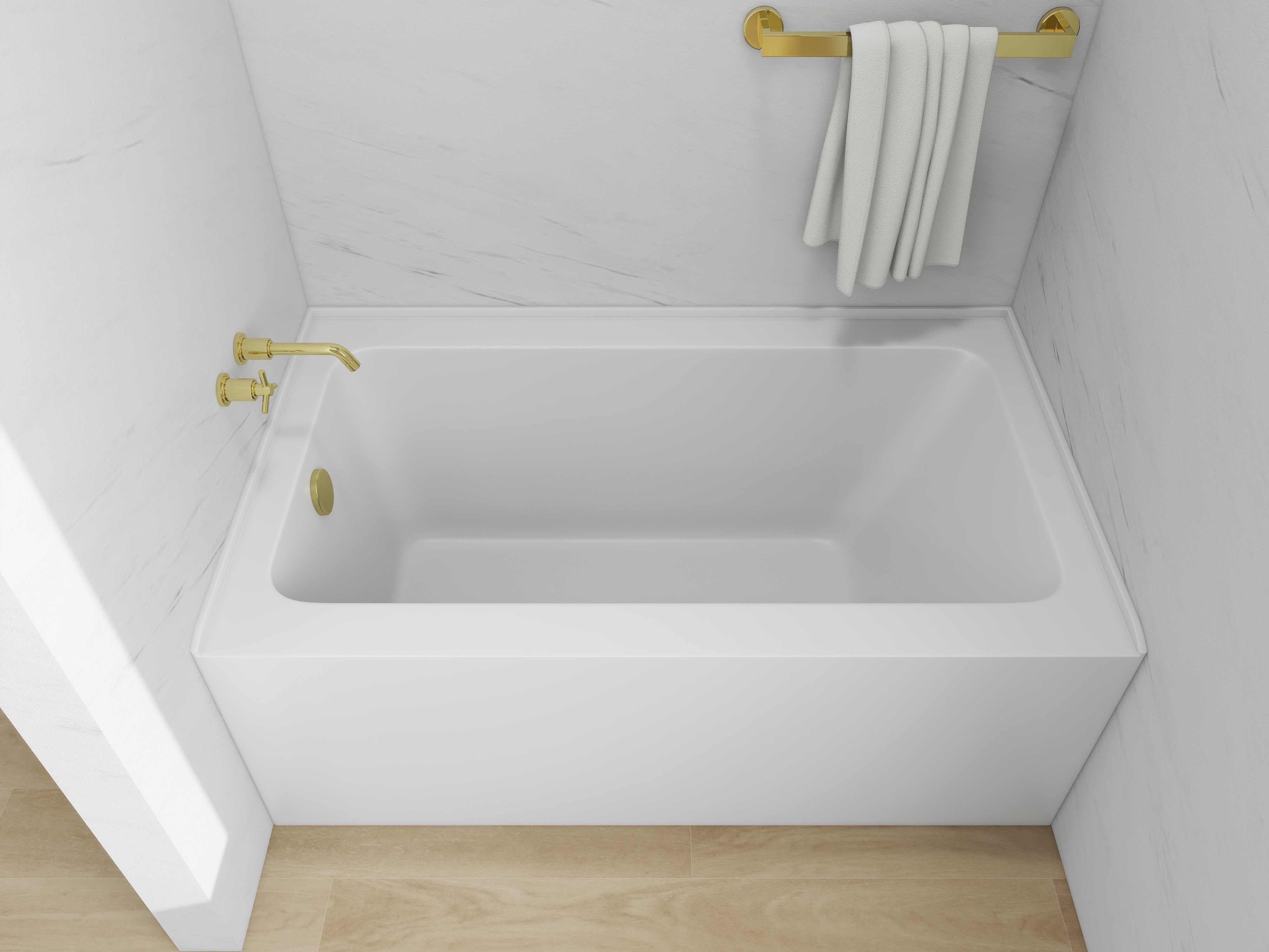White / Titanium Gold / Left Drain