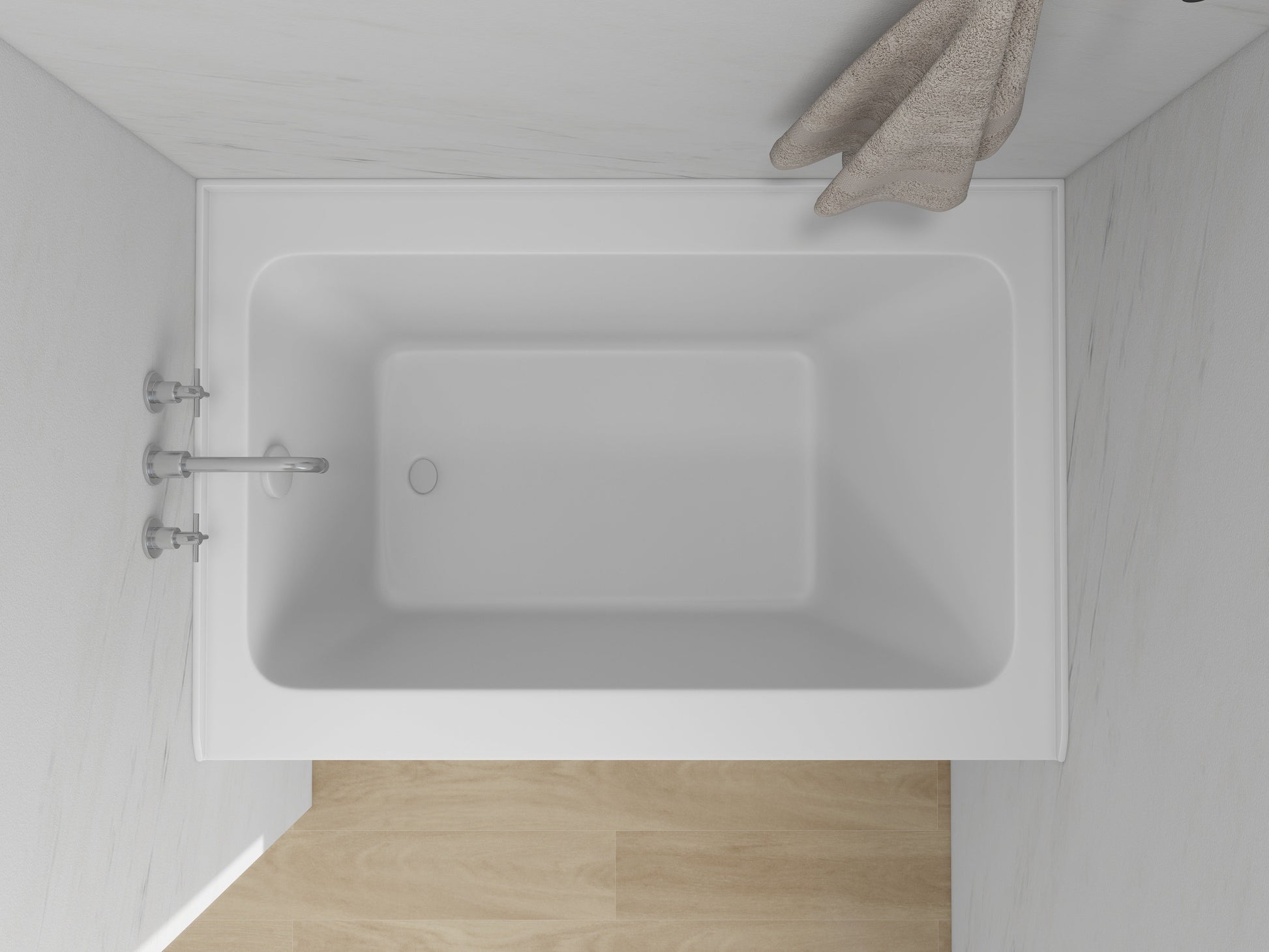 Pure White / Left Drain