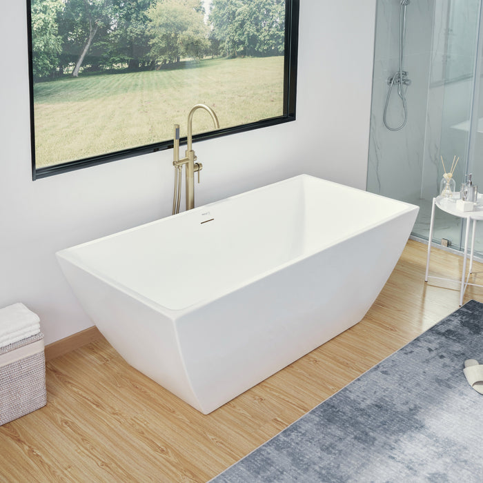 White / Integrated Overflow