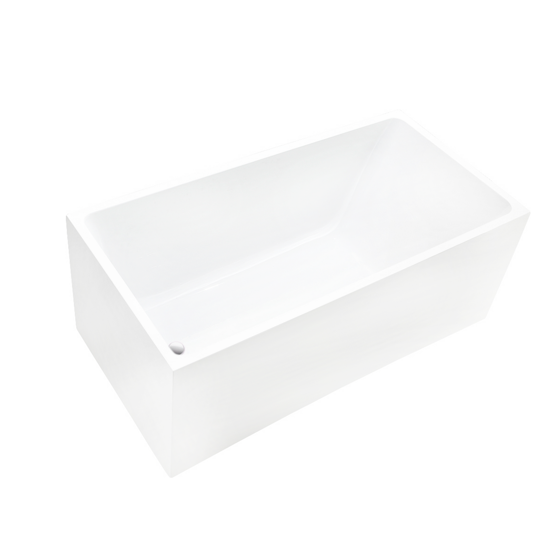 White / Integrated Overflow