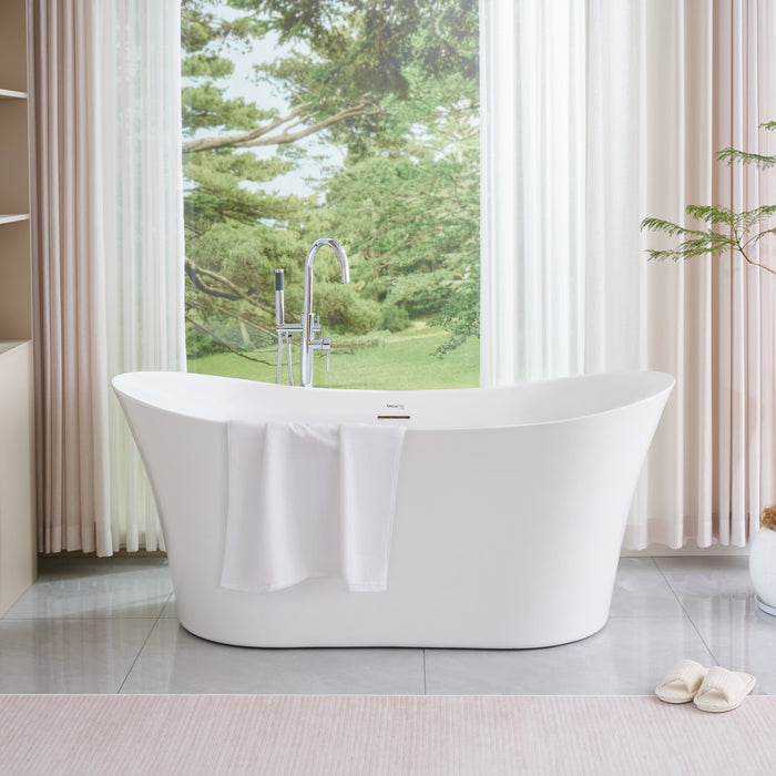 White / Integrated Overflow