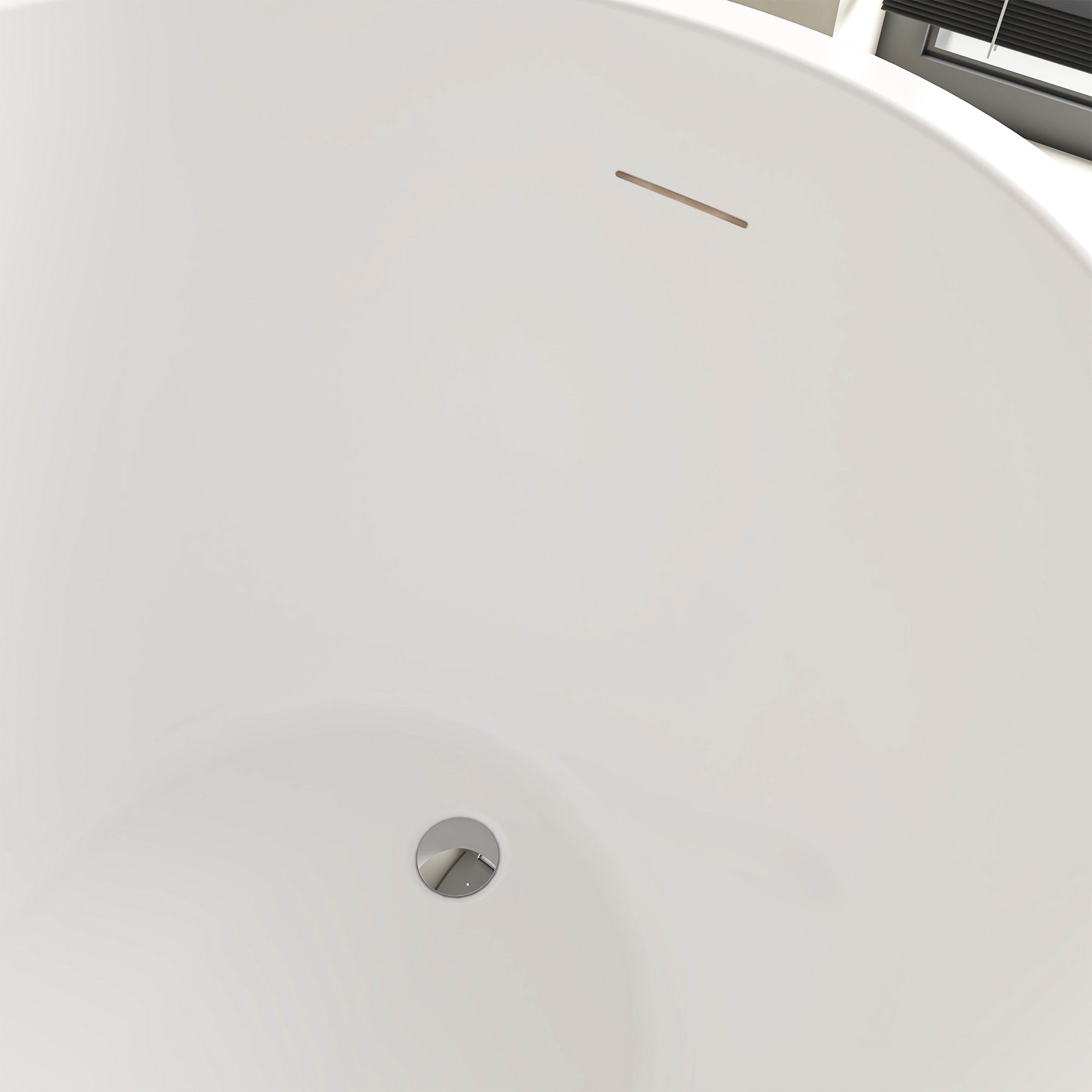 White / Integrated Overflow