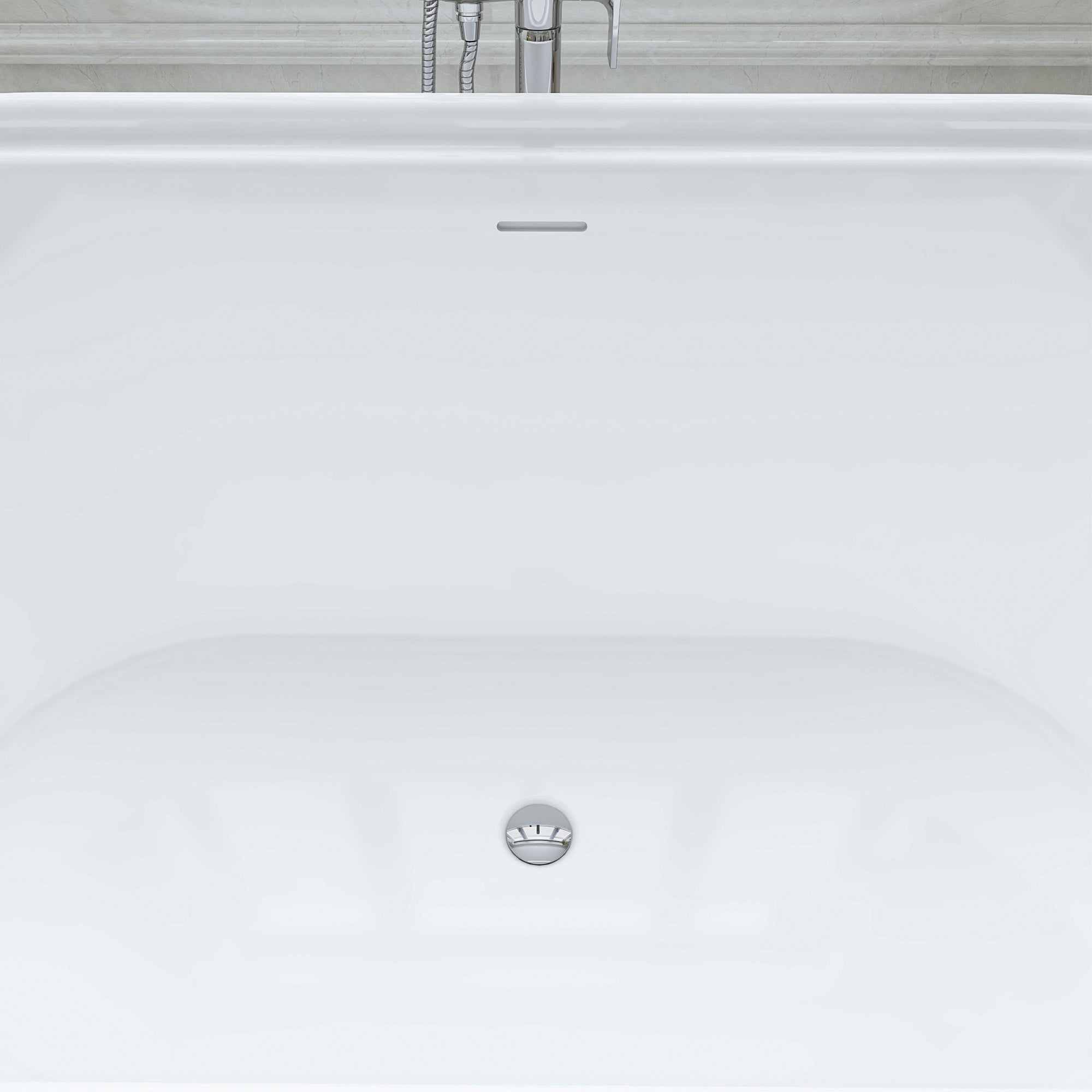 White / Integrated Overflow