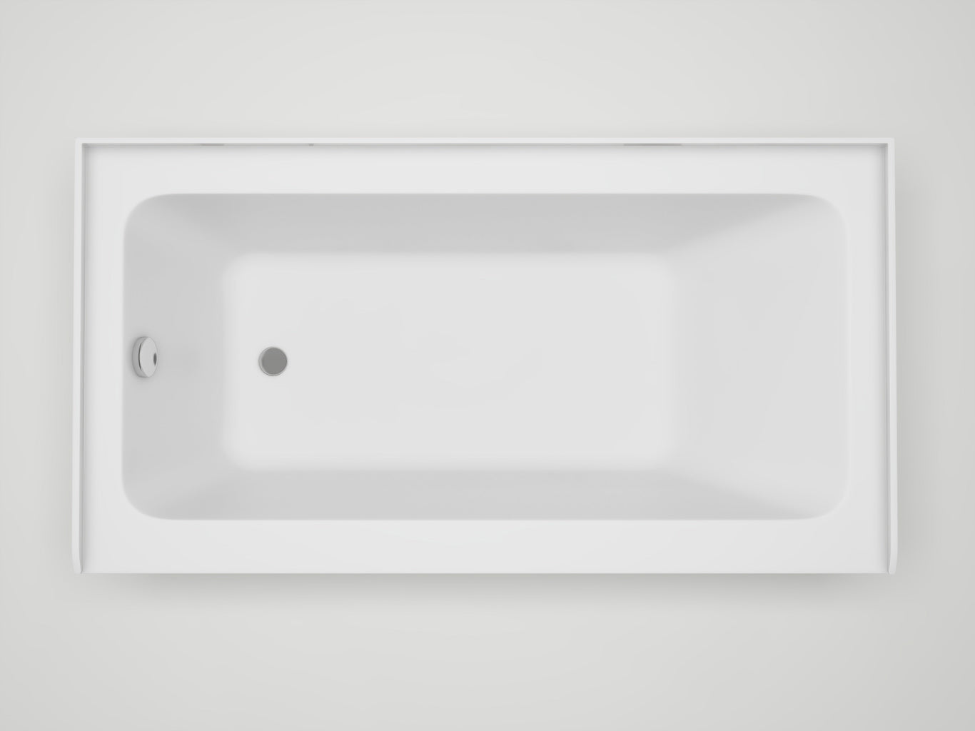White / Polished Chrome / Left Drain