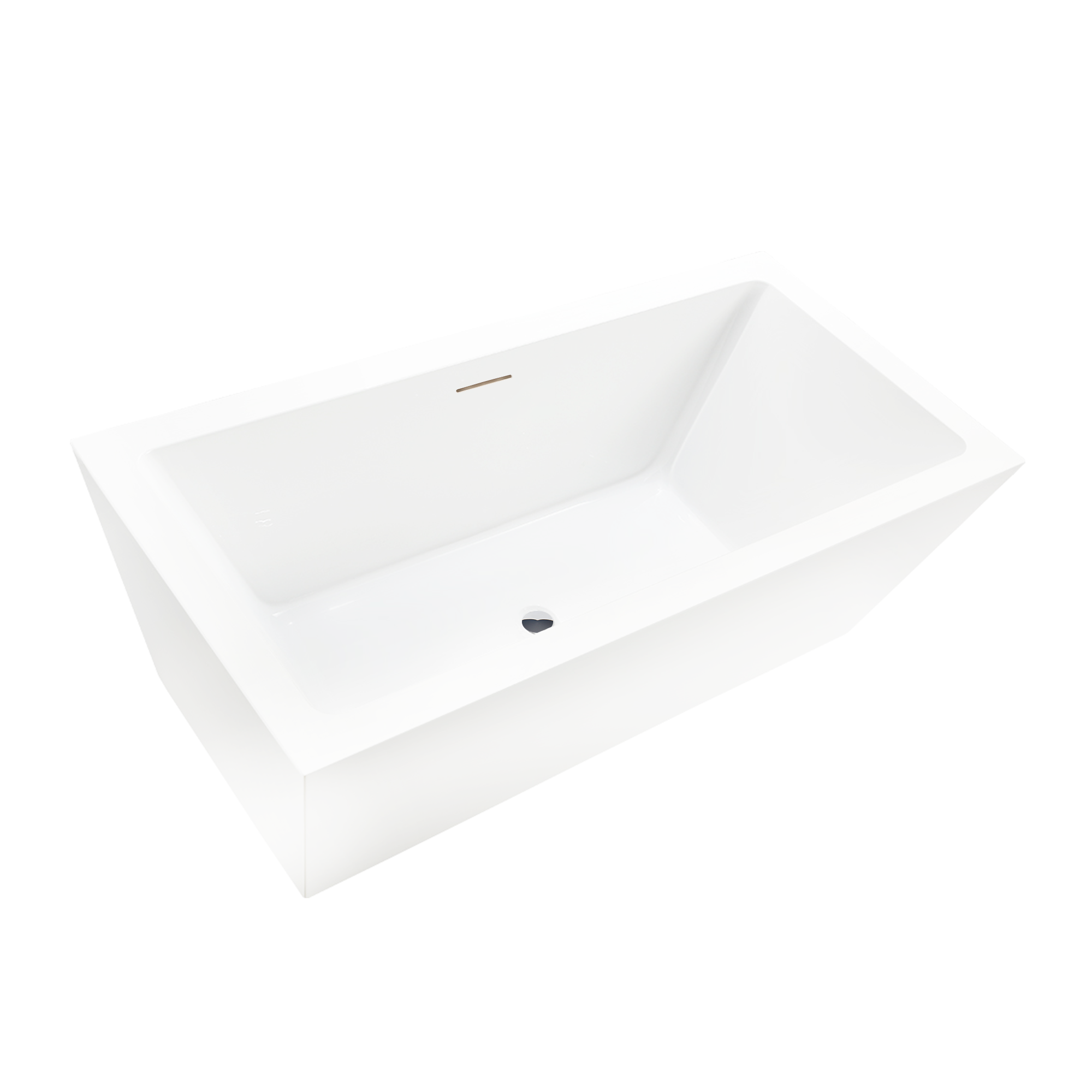 White / Integrated Overflow